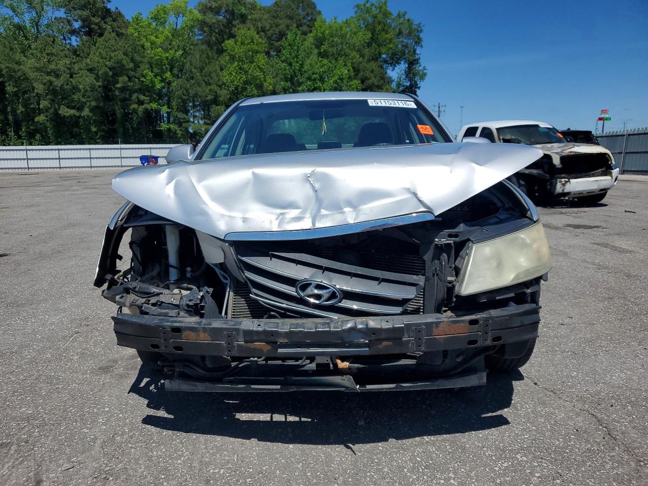 2009 Hyundai Sonata Gls Silver vin: 5NPET46C69H496637