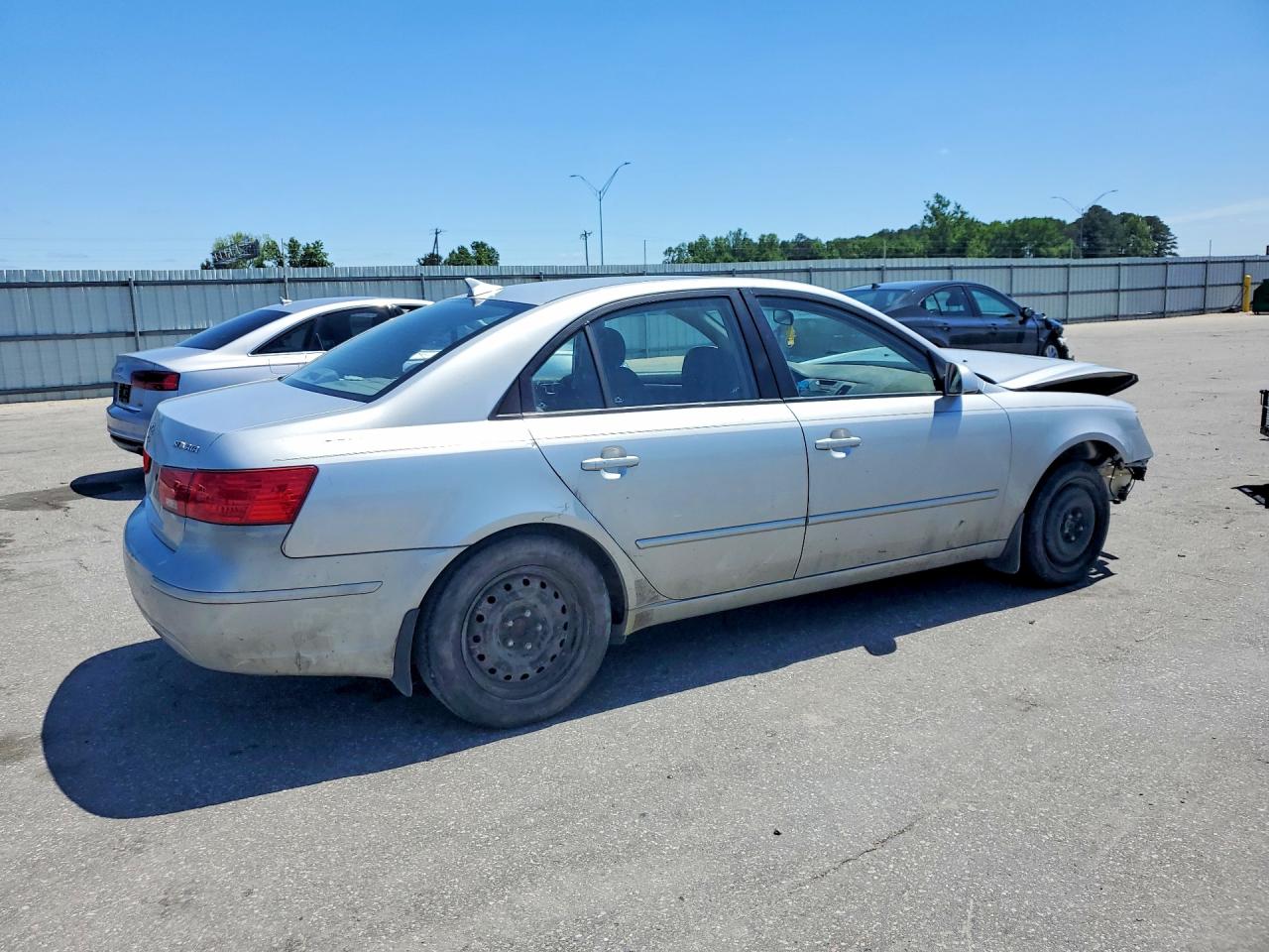 2009 Hyundai Sonata Gls Silver vin: 5NPET46C69H496637