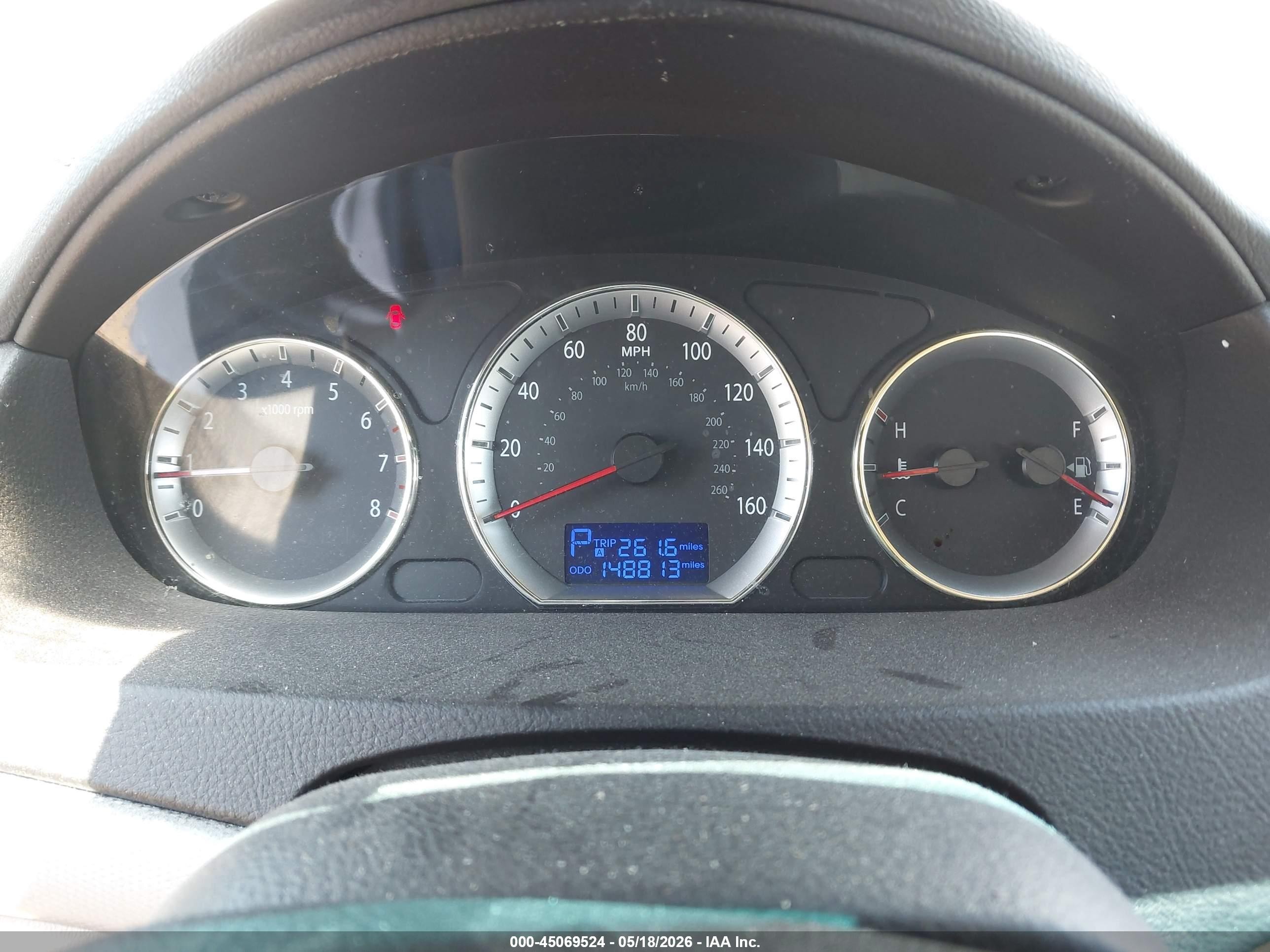 2009 Hyundai Sonata Gls Белый vin: 5NPET46C69H499344