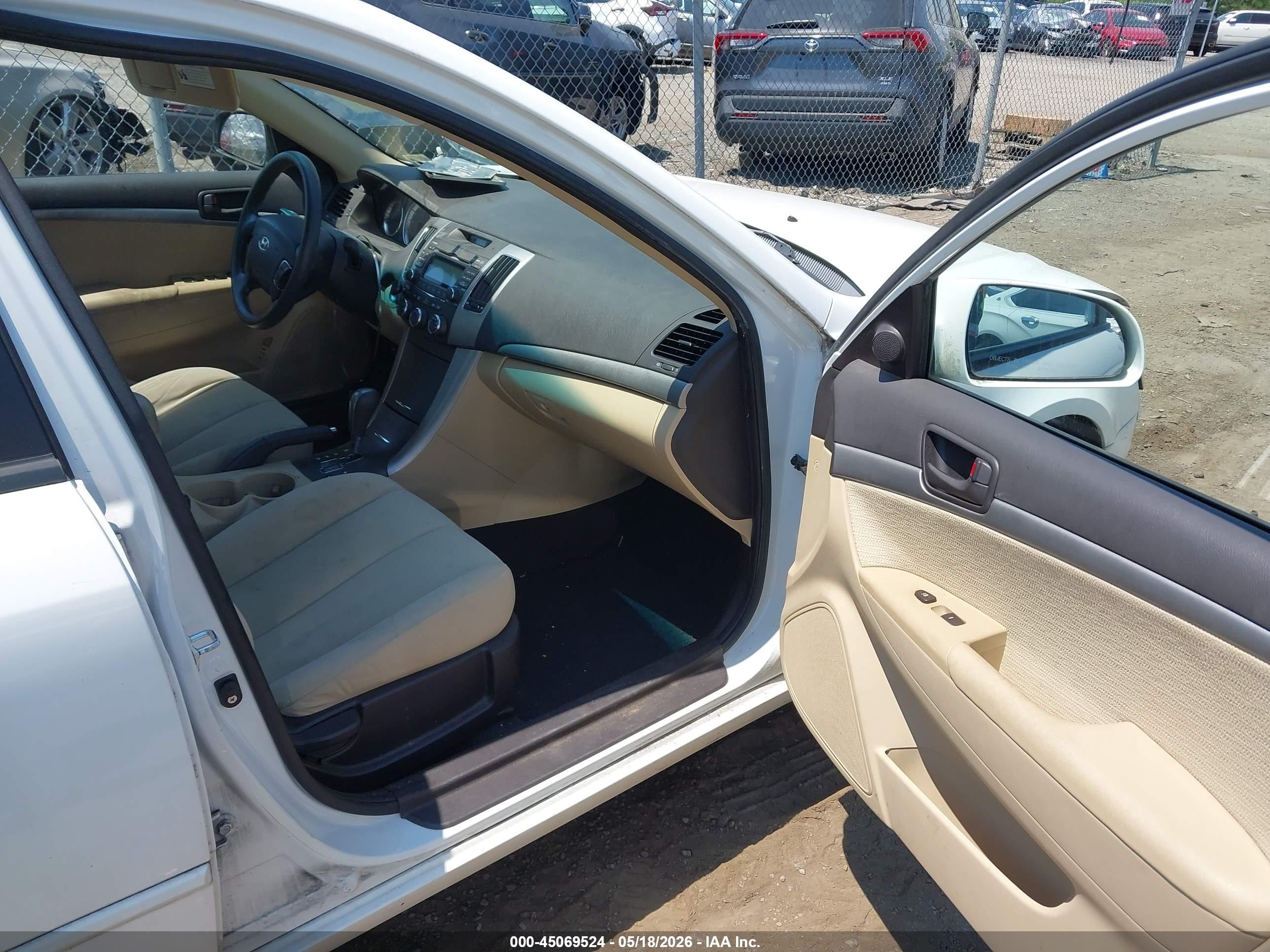 2009 Hyundai Sonata Gls Белый vin: 5NPET46C69H499344