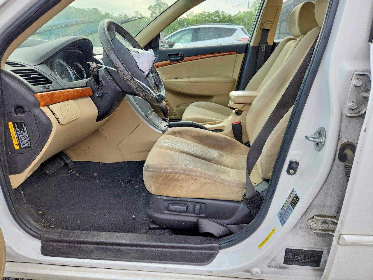 2009 Hyundai Sonata Gls White vin: 5NPET46C69H506194
