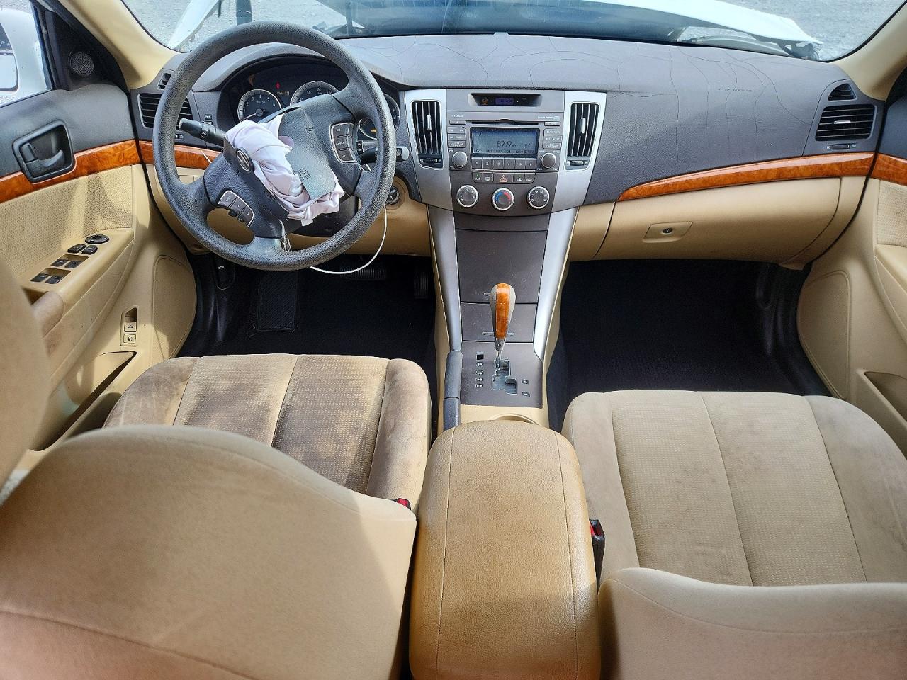2009 Hyundai Sonata Gls White vin: 5NPET46C69H506194