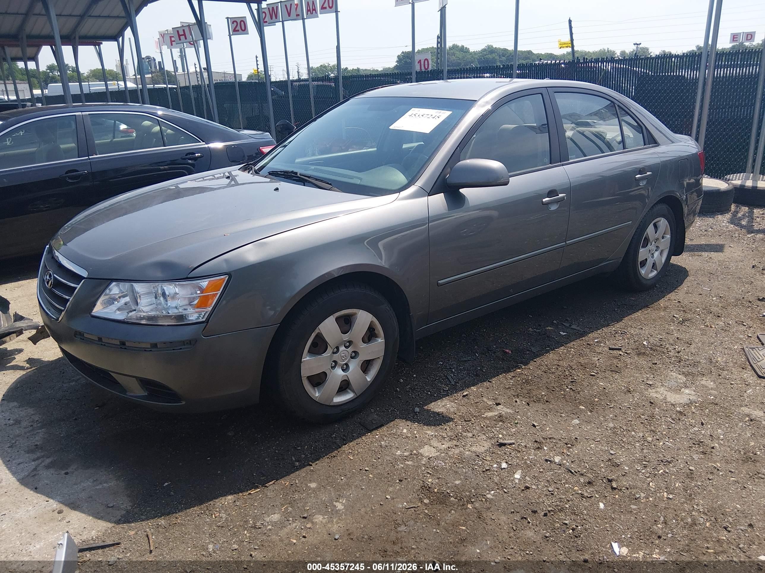 2009 Hyundai Sonata Gls Gray vin: 5NPET46C69H518264