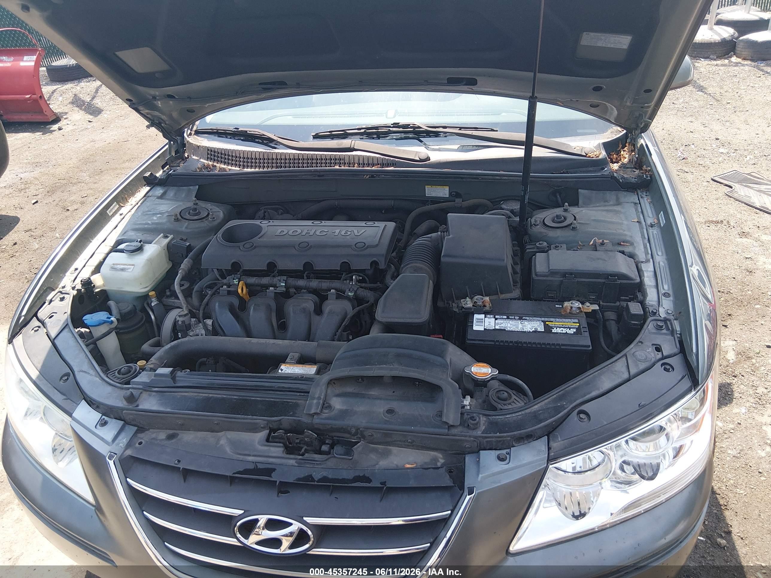 2009 Hyundai Sonata Gls Gray vin: 5NPET46C69H518264