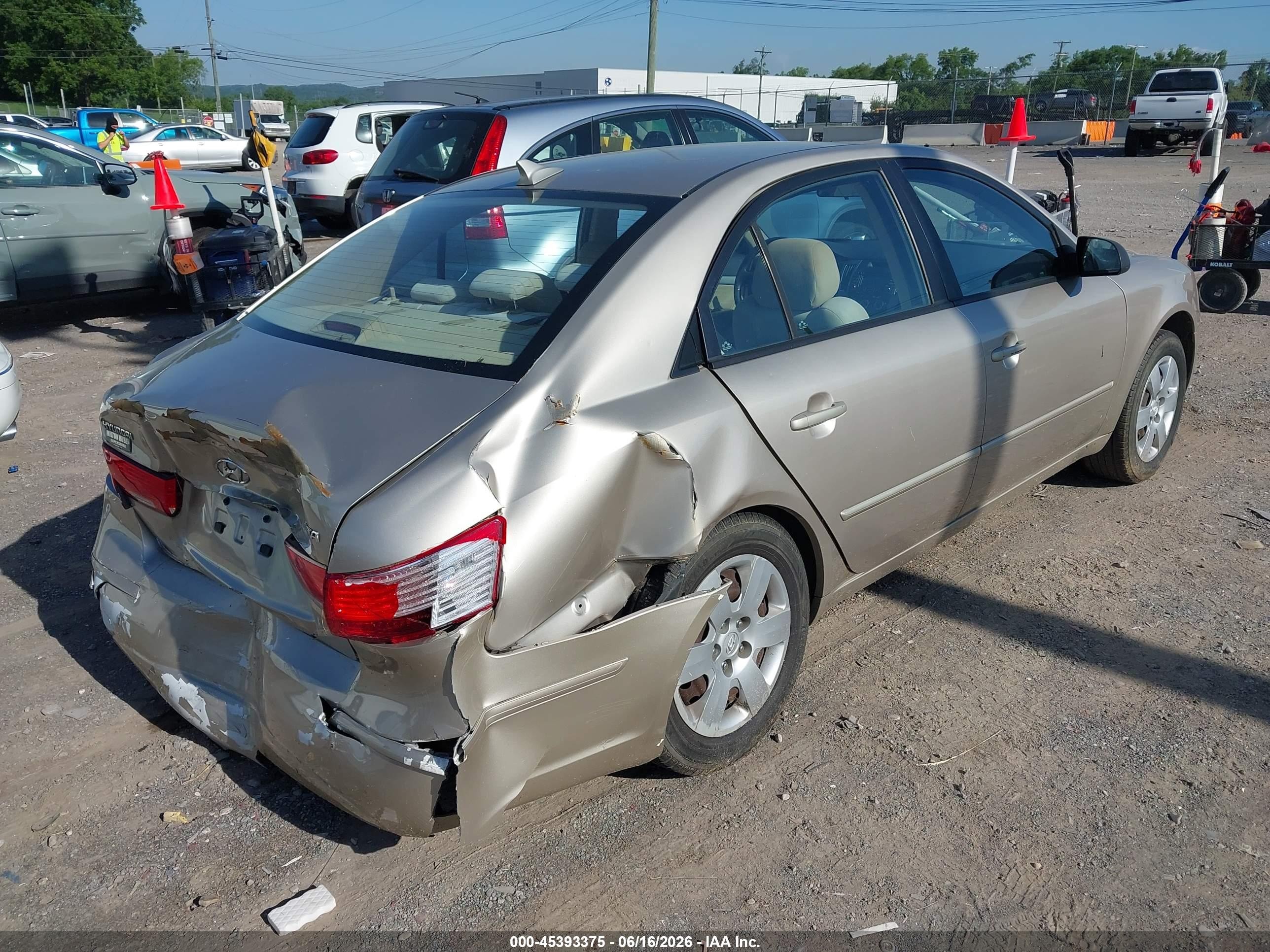 2009 Hyundai Sonata Gls Tan vin: 5NPET46C69H527935