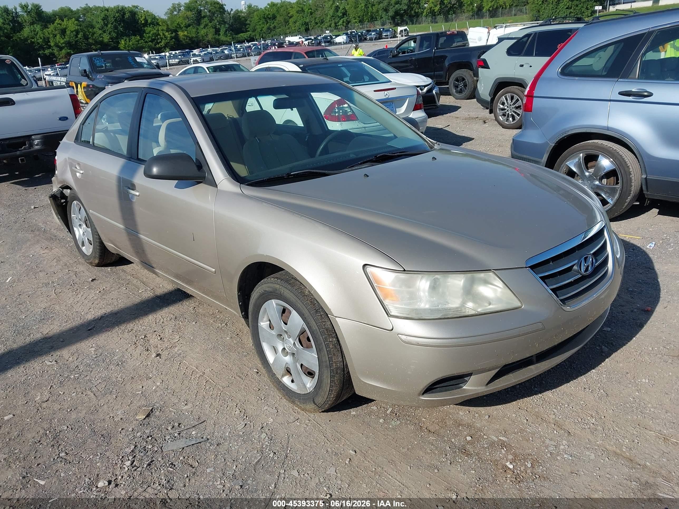2009 Hyundai Sonata Gls Tan vin: 5NPET46C69H527935