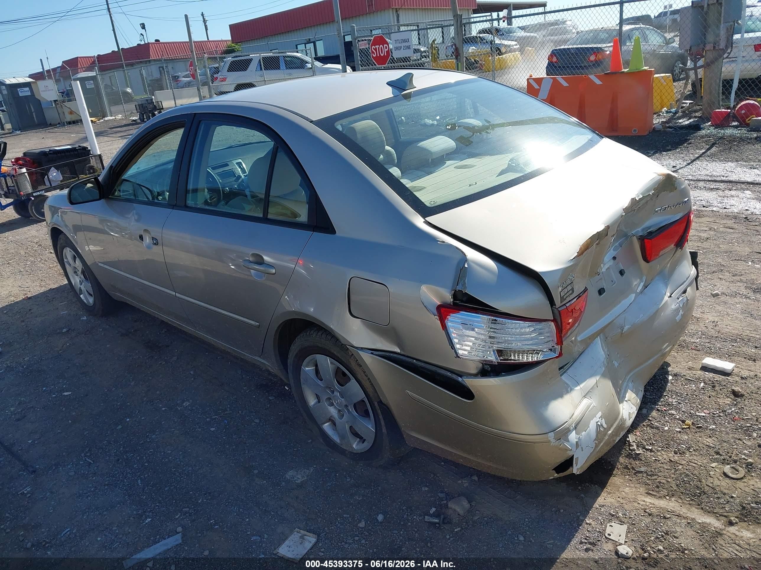 2009 Hyundai Sonata Gls Tan vin: 5NPET46C69H527935