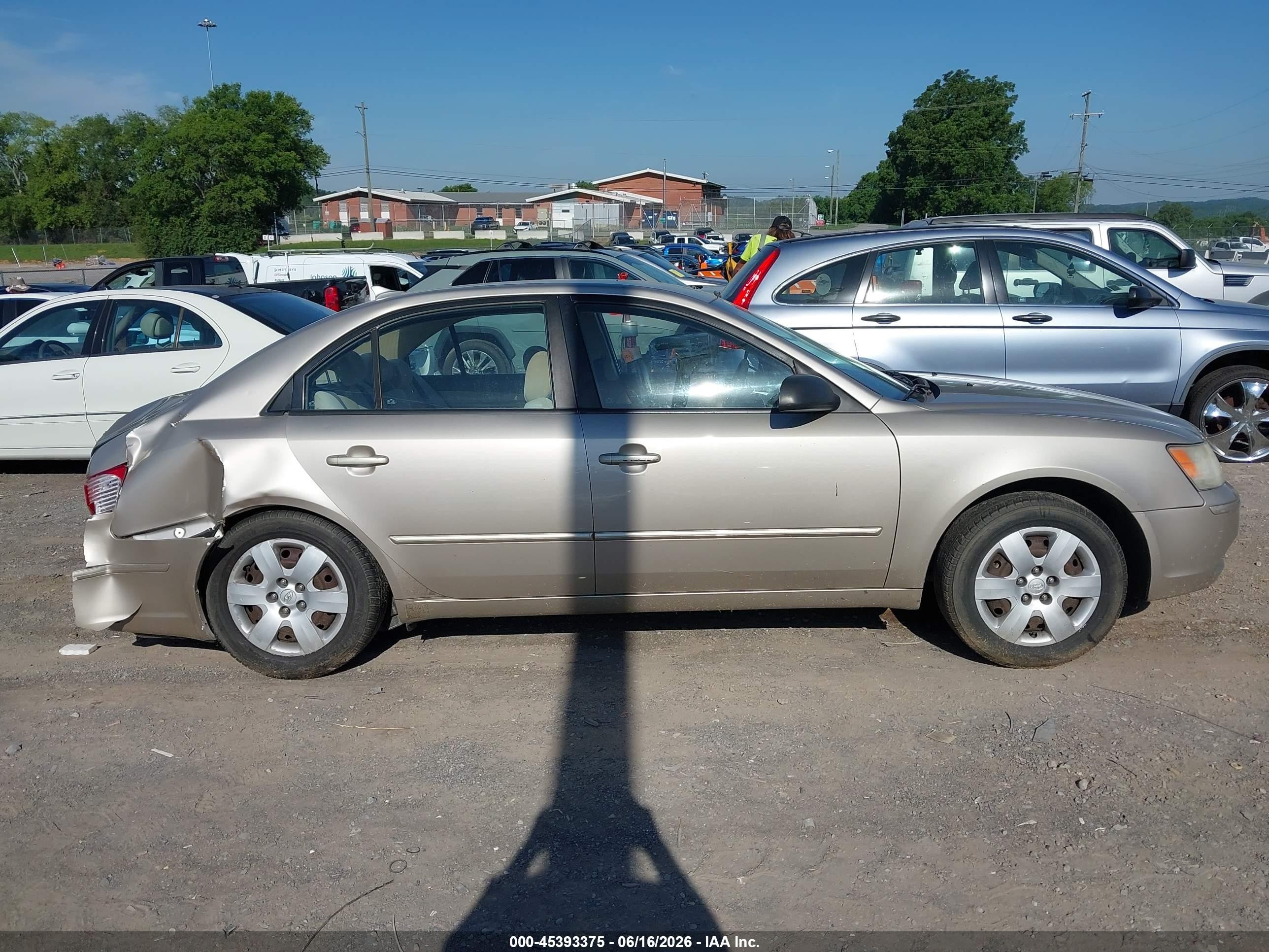 2009 Hyundai Sonata Gls Tan vin: 5NPET46C69H527935