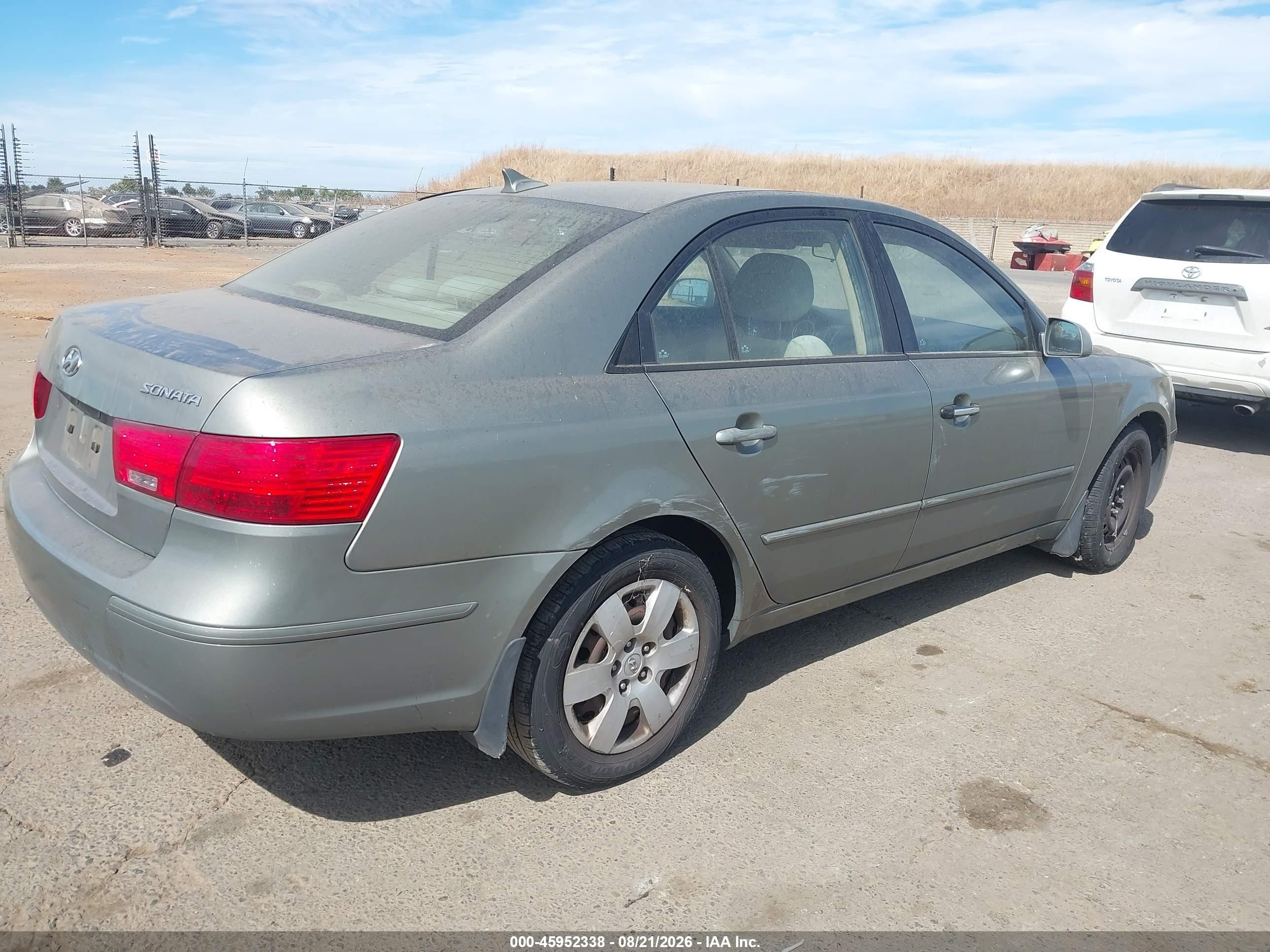 2009 Hyundai Sonata Gls Champagne vin: 5NPET46C69H530849