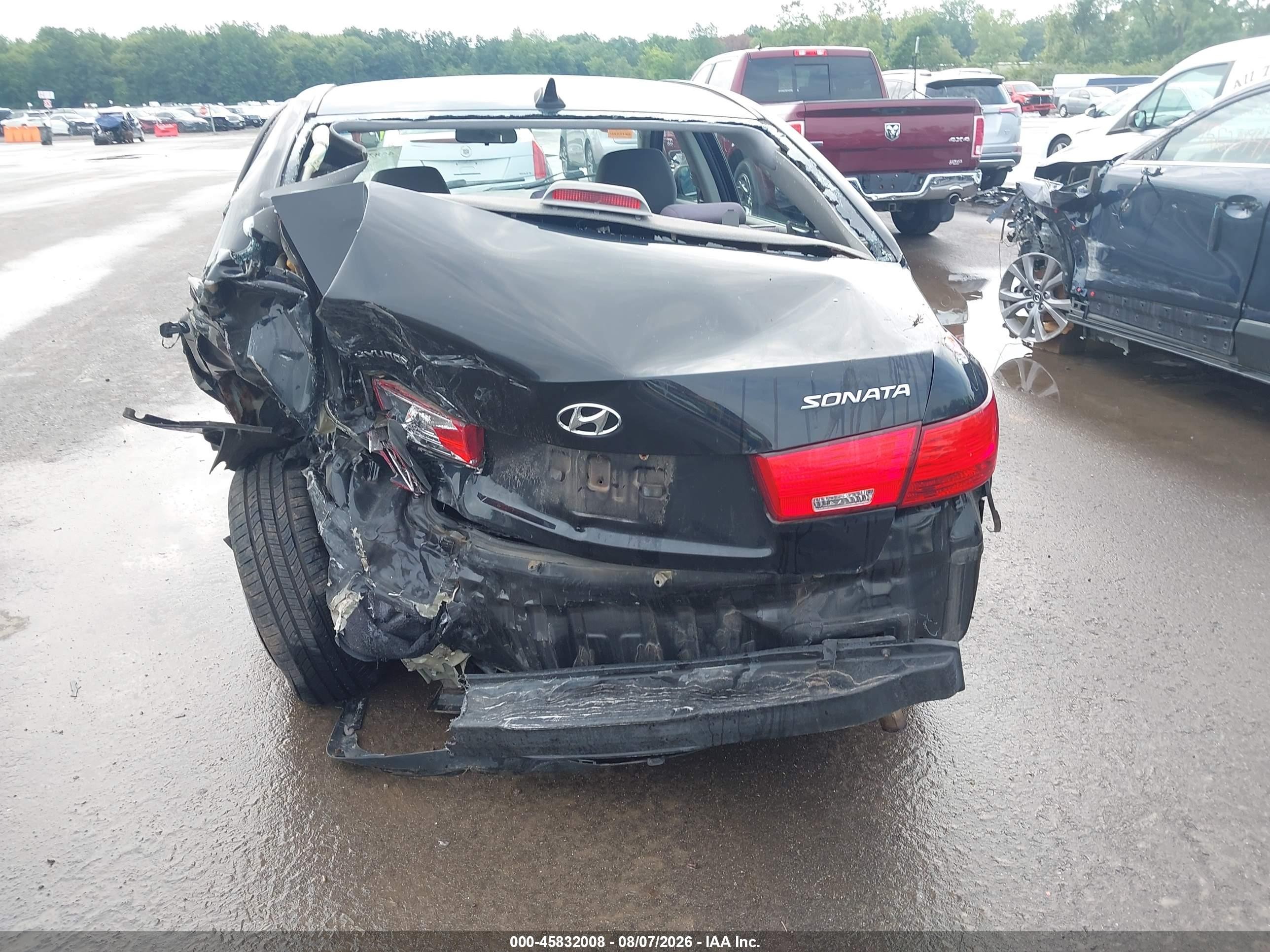 2009 Hyundai Sonata Gls Black vin: 5NPET46C69H542662
