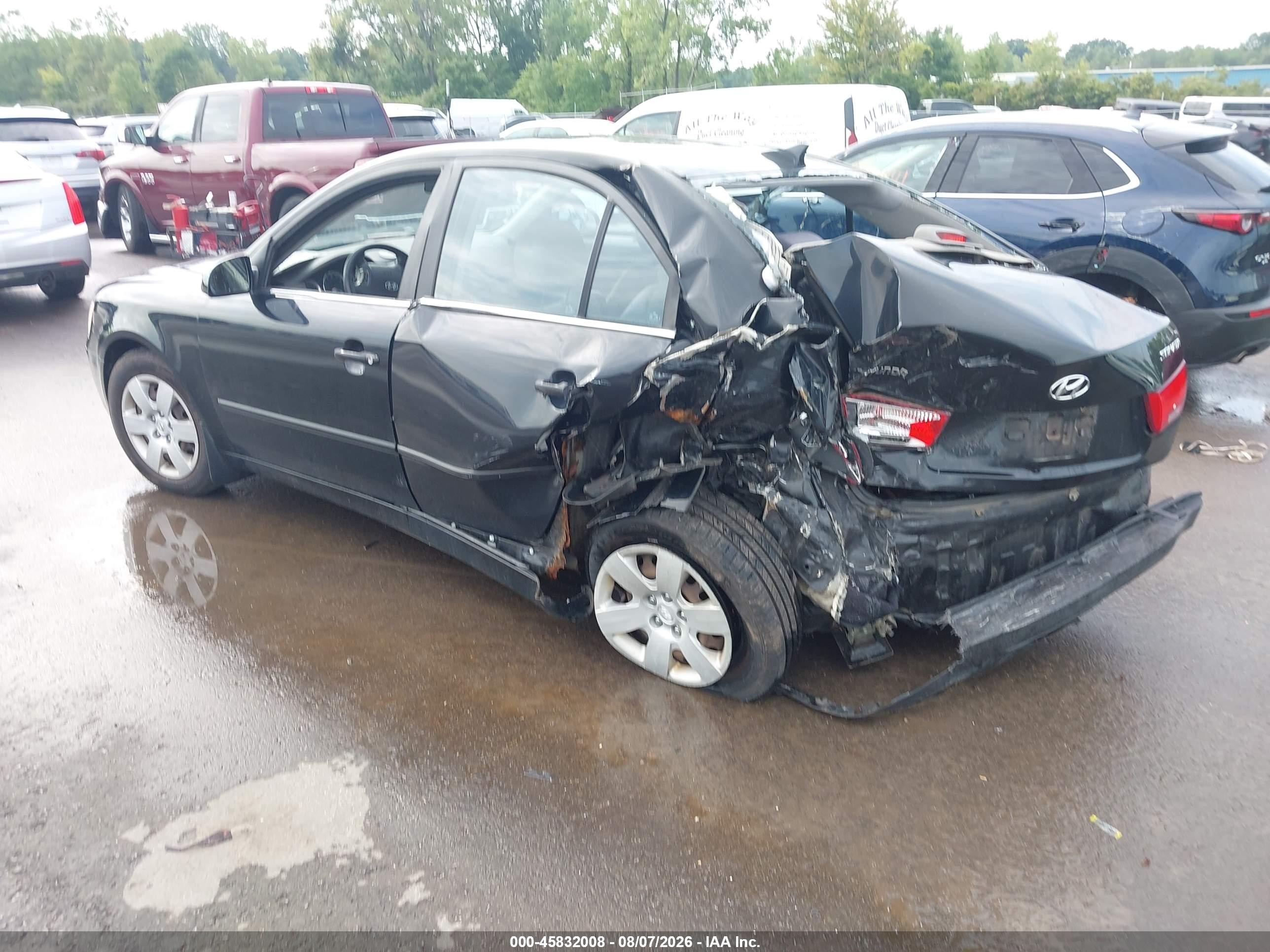 2009 Hyundai Sonata Gls Black vin: 5NPET46C69H542662