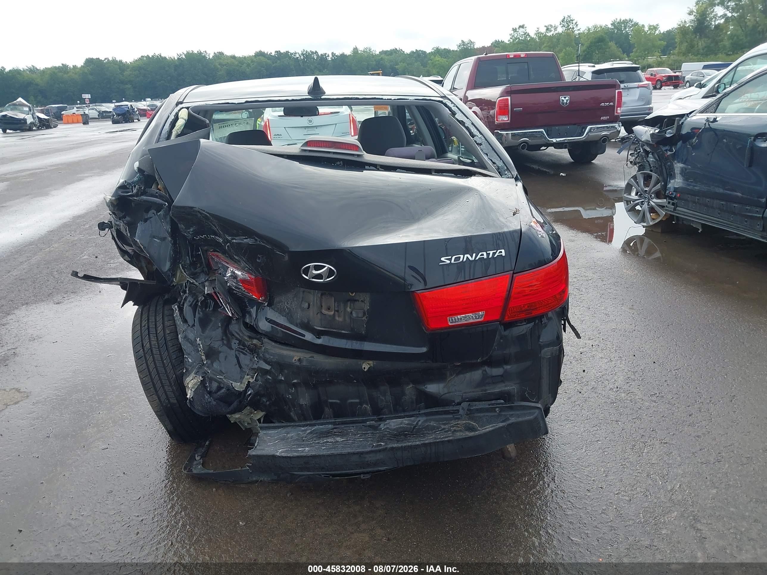 2009 Hyundai Sonata Gls Black vin: 5NPET46C69H542662