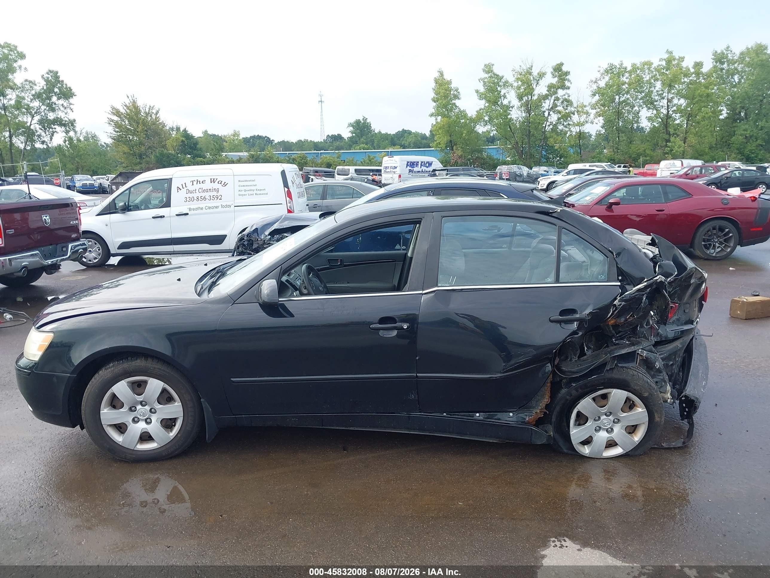 2009 Hyundai Sonata Gls Black vin: 5NPET46C69H542662