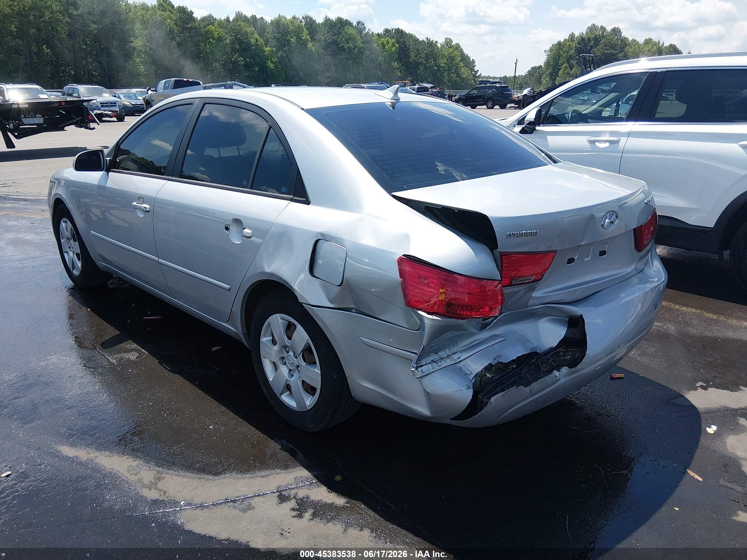 2009 Hyundai Sonata Gls Silver vin: 5NPET46C69H554682
