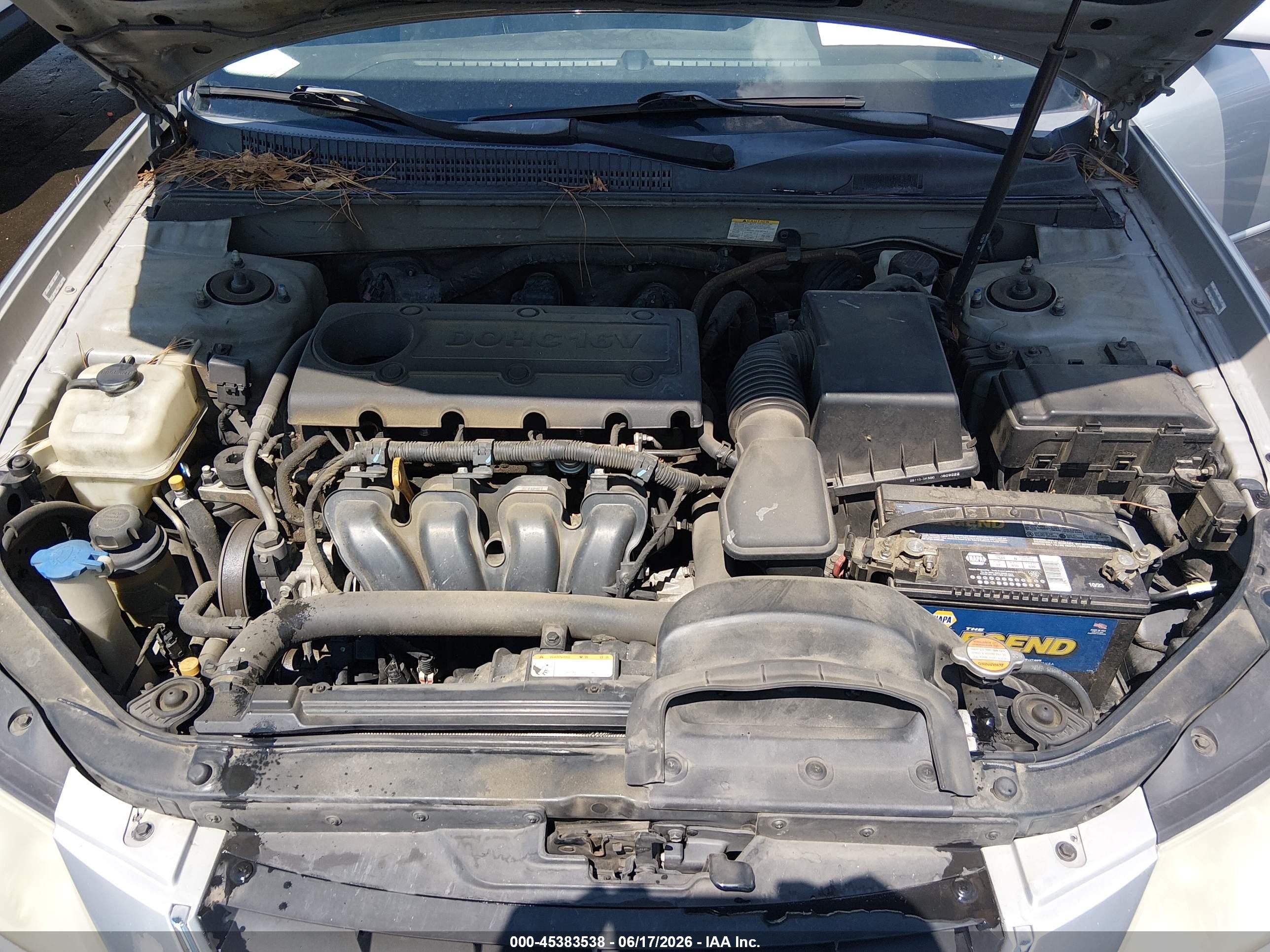 2009 Hyundai Sonata Gls Silver vin: 5NPET46C69H554682