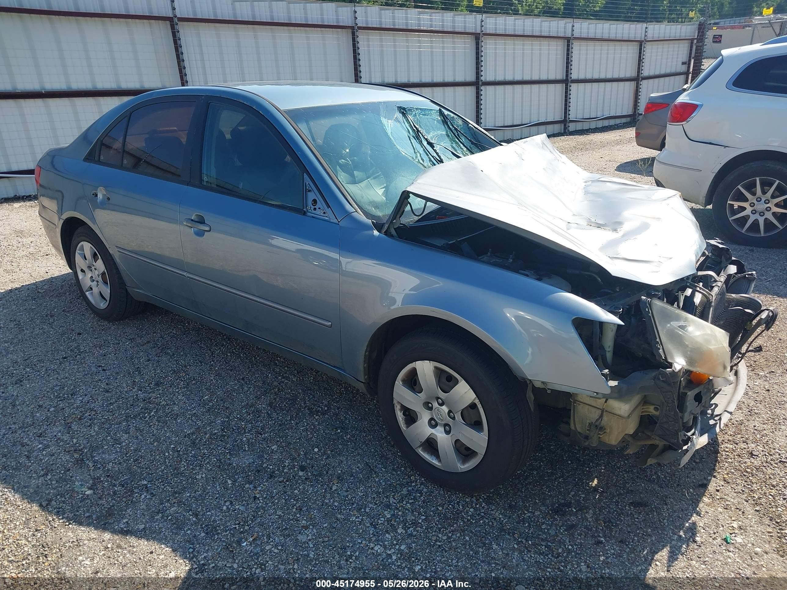 2009 Hyundai Sonata Gls Blue vin: 5NPET46C69H555511