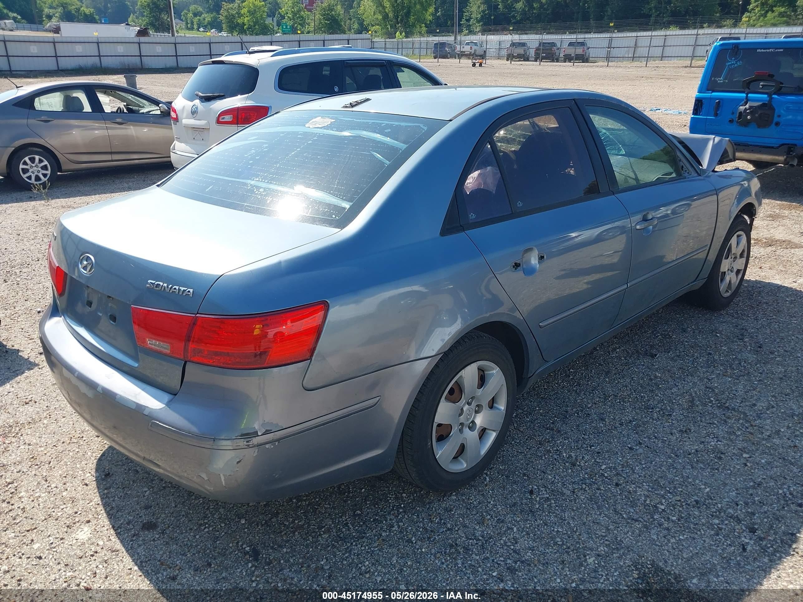 2009 Hyundai Sonata Gls Blue vin: 5NPET46C69H555511