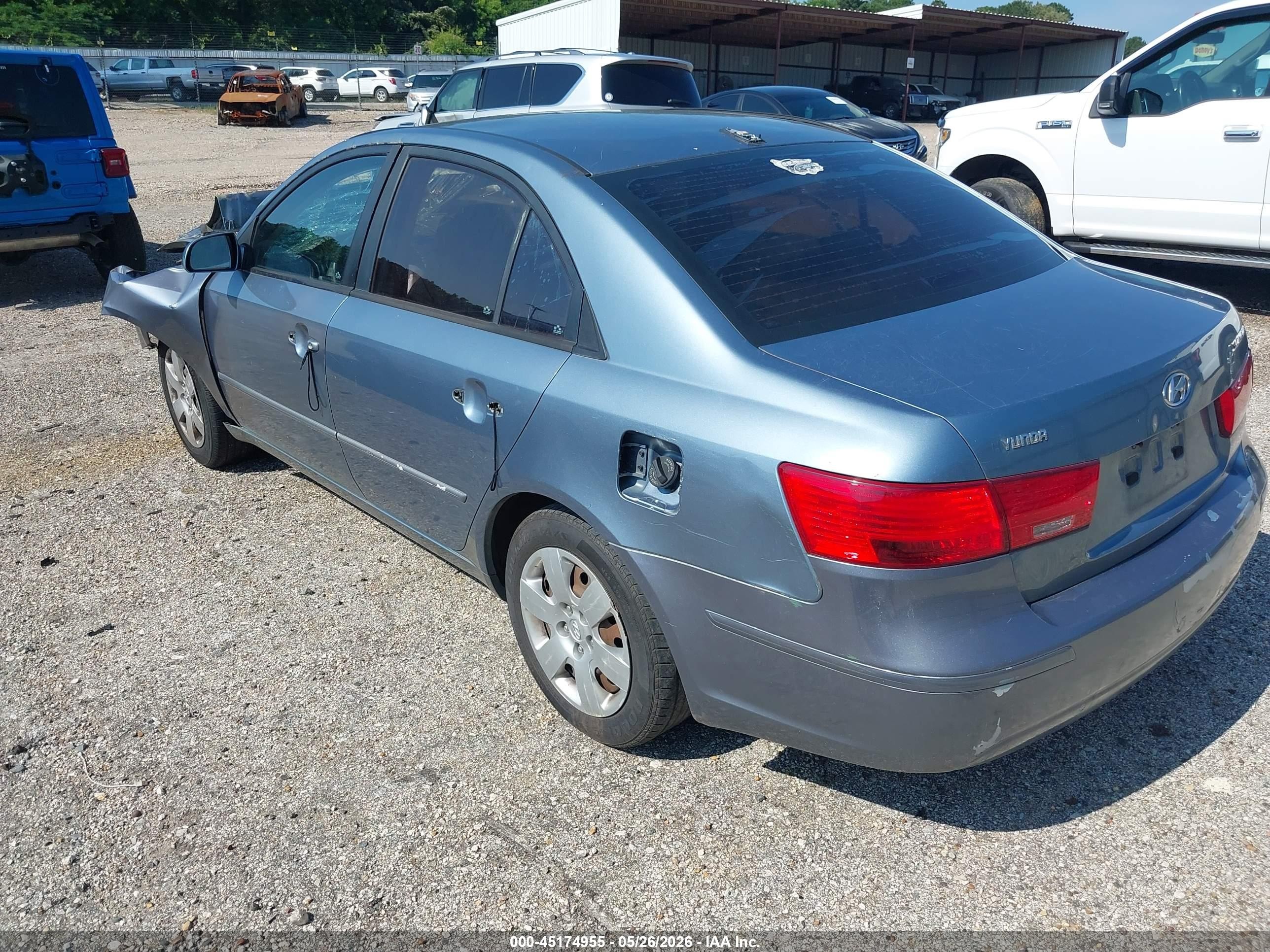 2009 Hyundai Sonata Gls Blue vin: 5NPET46C69H555511