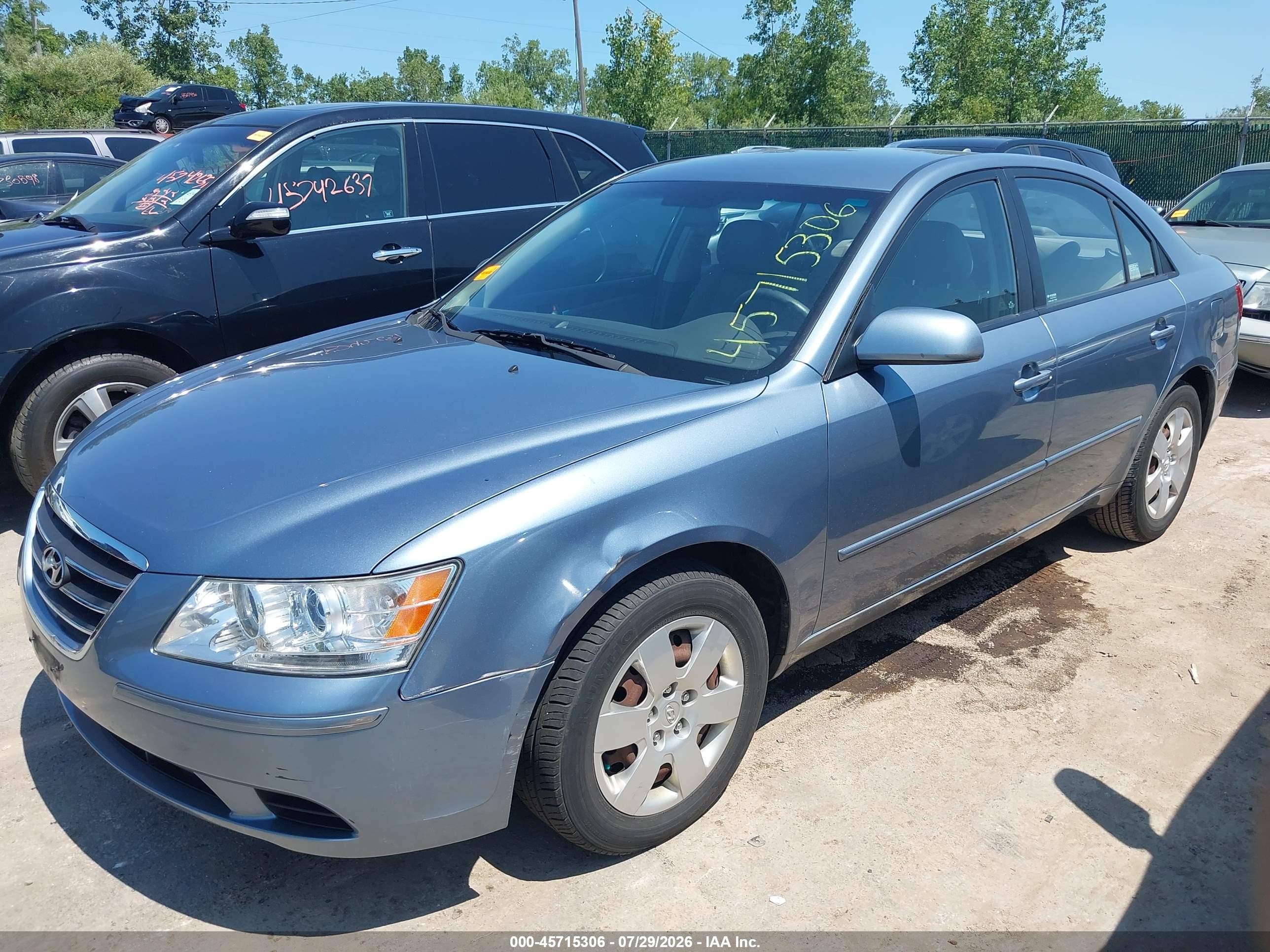 2009 Hyundai Sonata Gls Blue vin: 5NPET46C69H563298