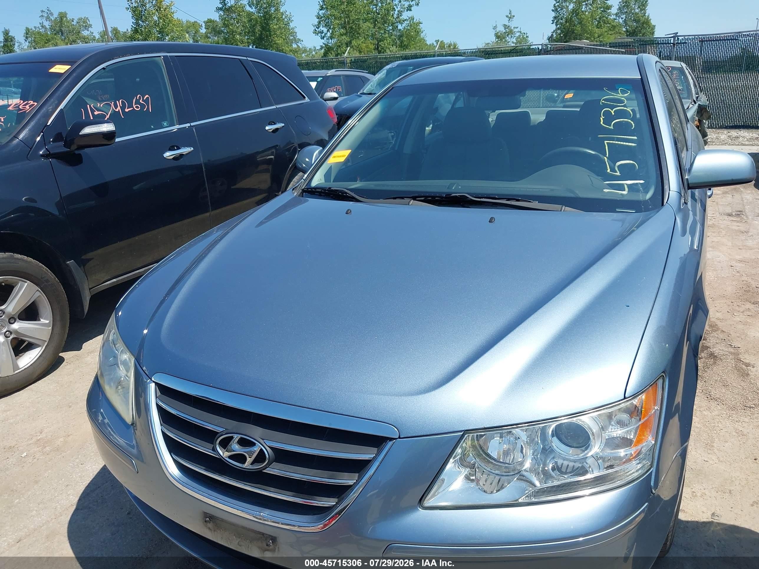 2009 Hyundai Sonata Gls Blue vin: 5NPET46C69H563298