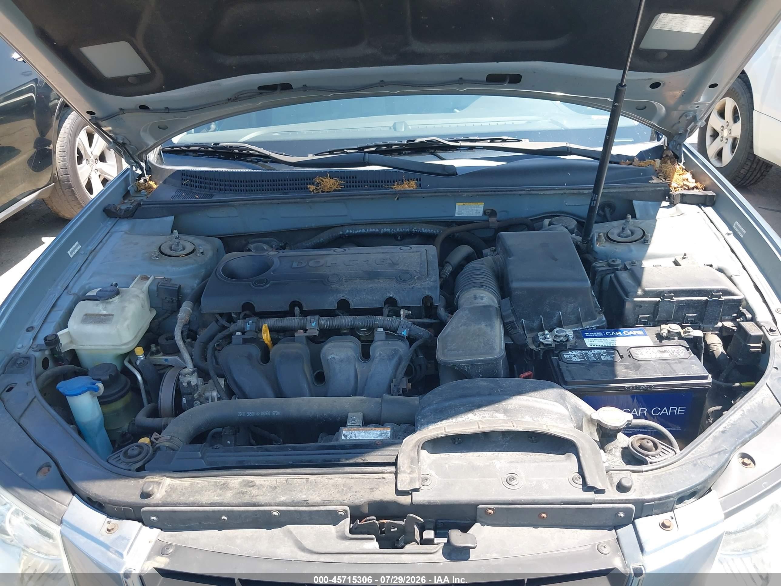 2009 Hyundai Sonata Gls Blue vin: 5NPET46C69H563298