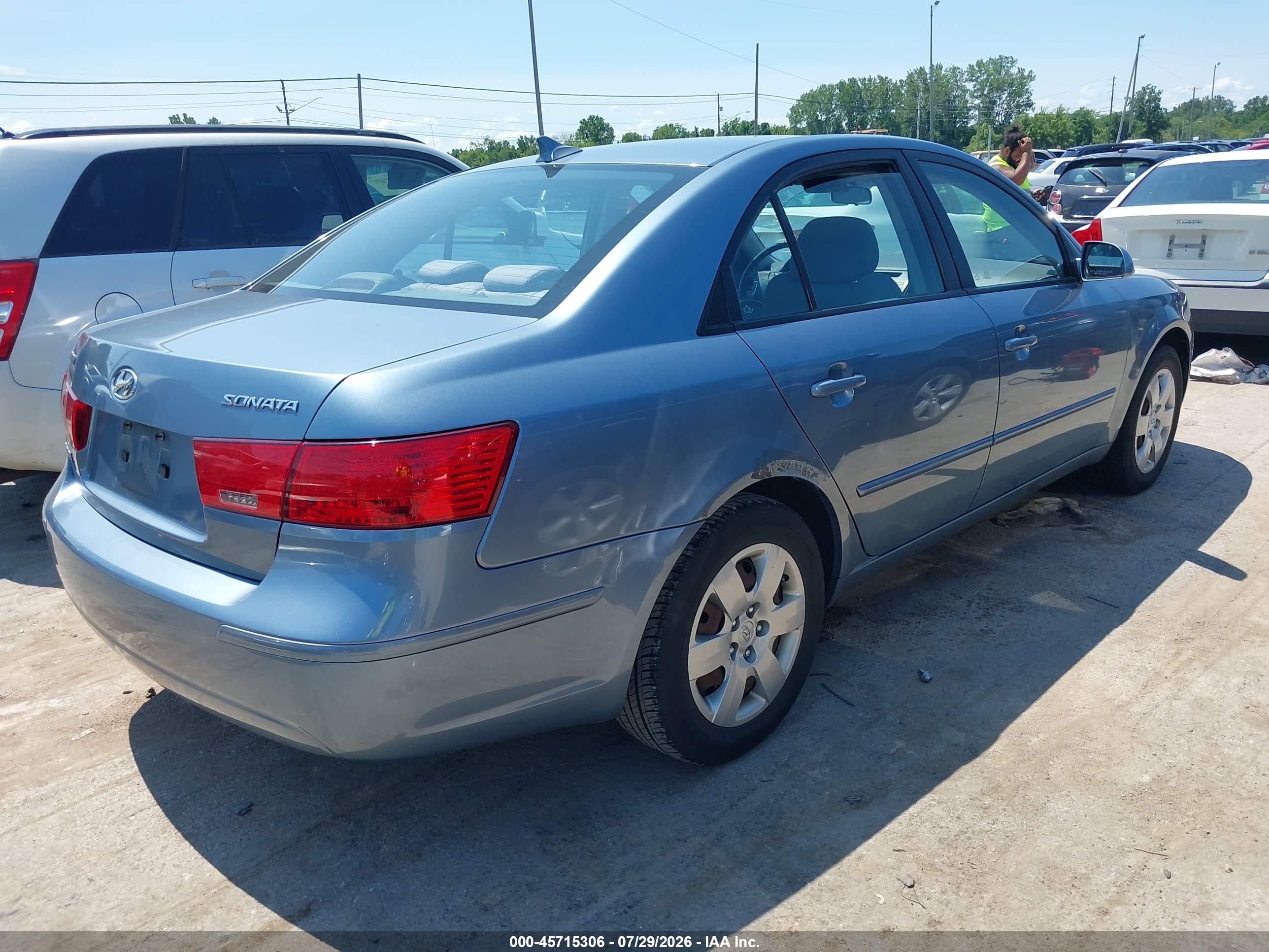 2009 Hyundai Sonata Gls Blue vin: 5NPET46C69H563298