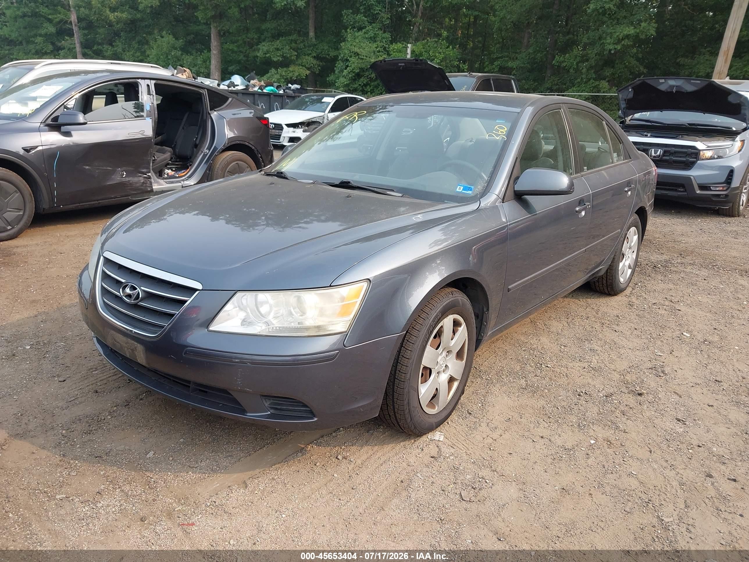 2009 Hyundai Sonata Gls Gray vin: 5NPET46C69H569943
