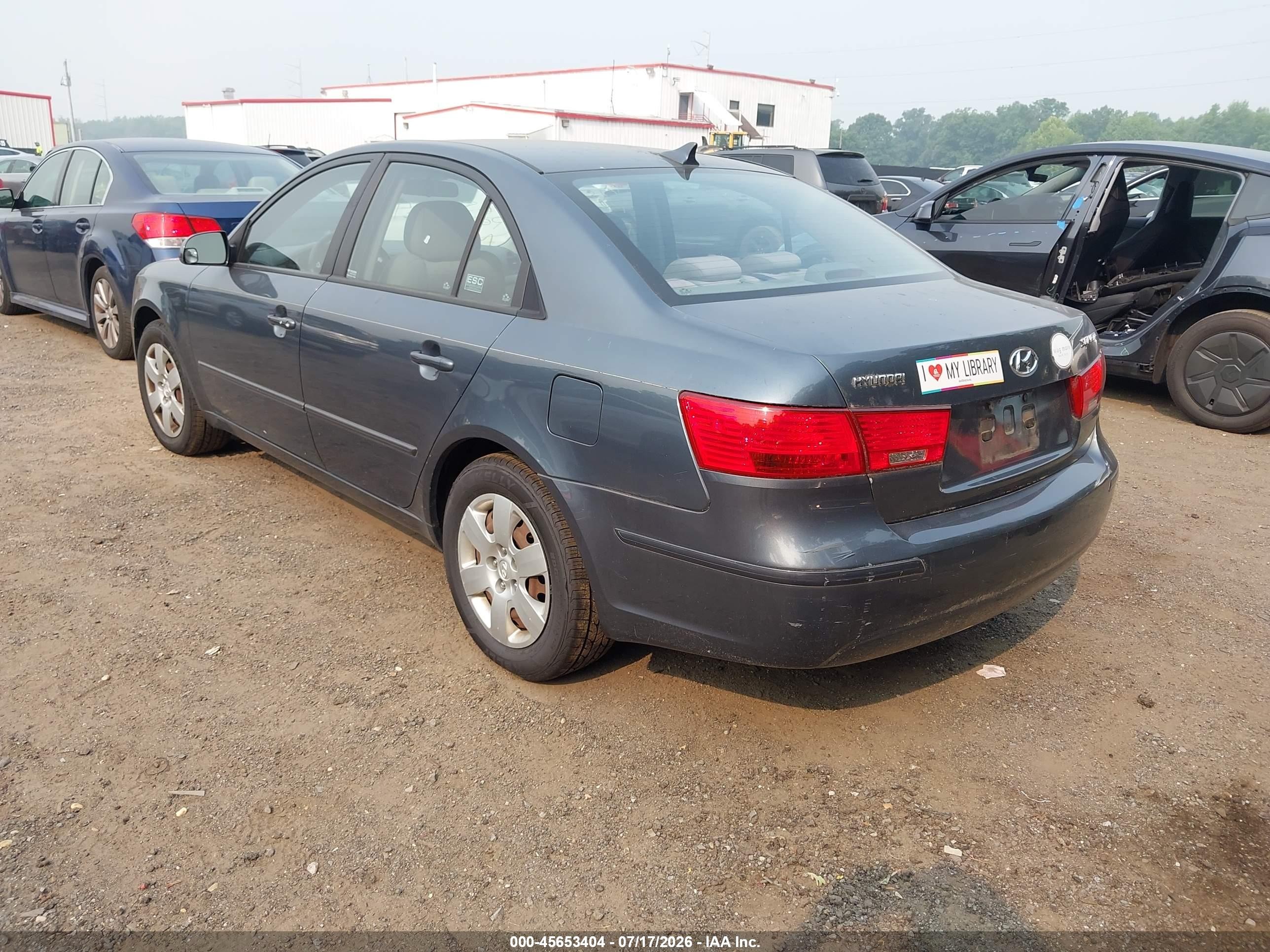 2009 Hyundai Sonata Gls Gray vin: 5NPET46C69H569943
