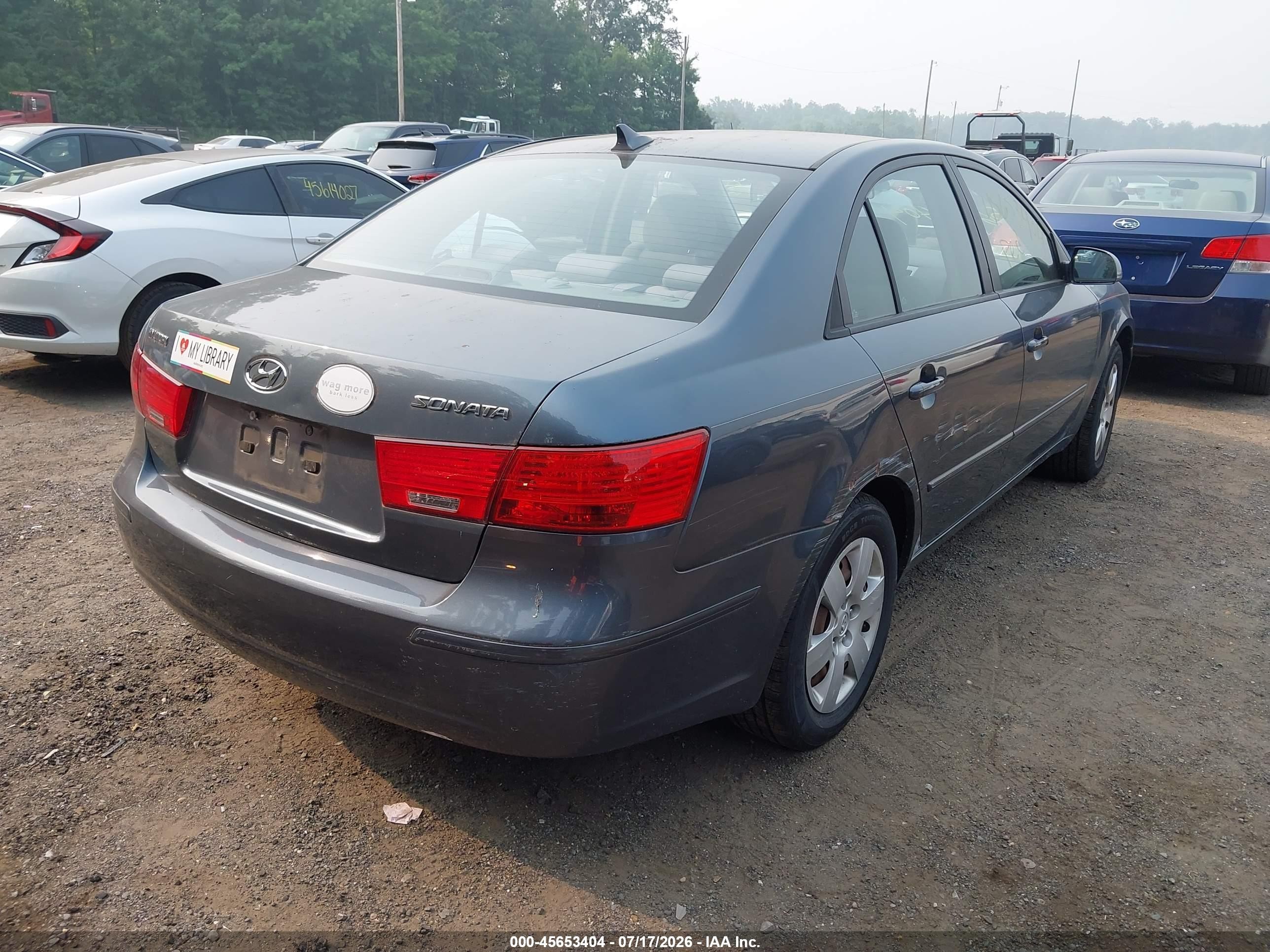 2009 Hyundai Sonata Gls Gray vin: 5NPET46C69H569943