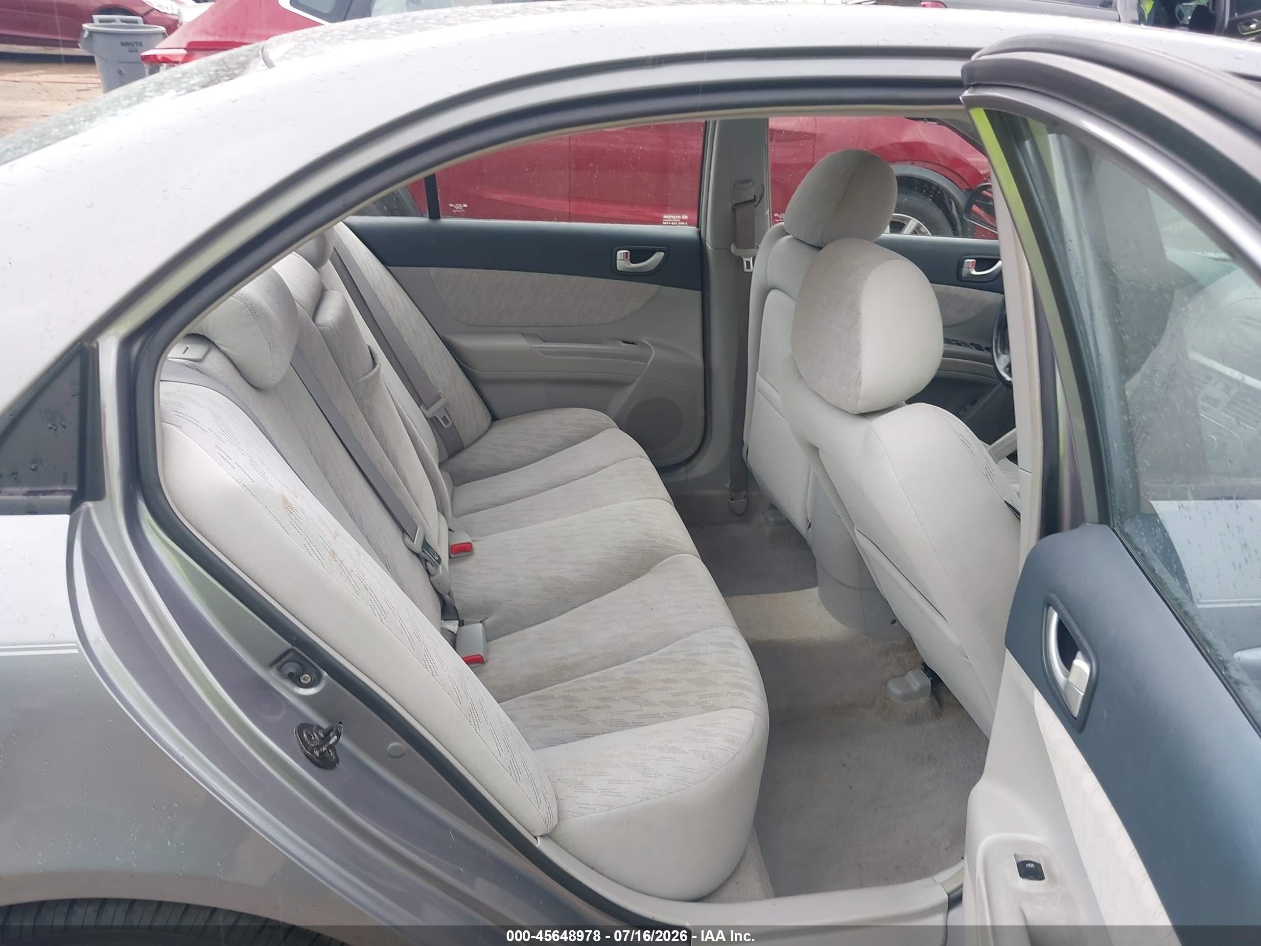 2006 Hyundai Sonata Gl Gray vin: 5NPET46C76H060990