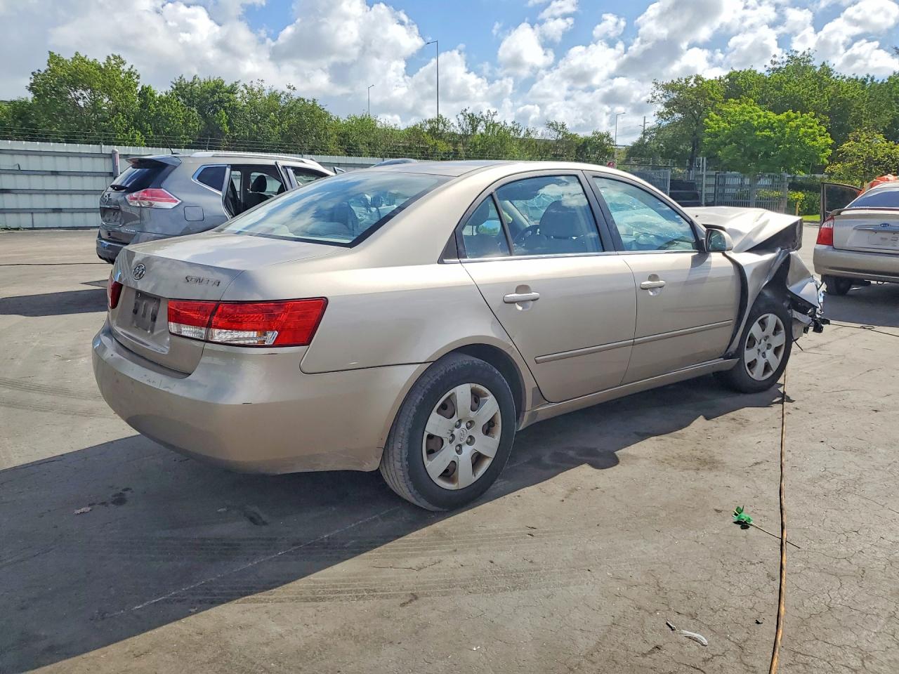 2007 Hyundai Sonata Gls Tan vin: 5NPET46C77H193671