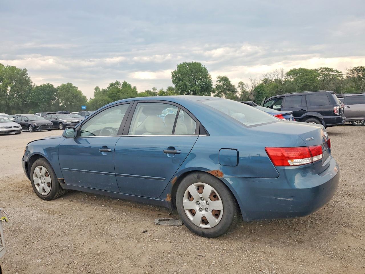 2007 Hyundai Sonata Gls Blue vin: 5NPET46C77H240357