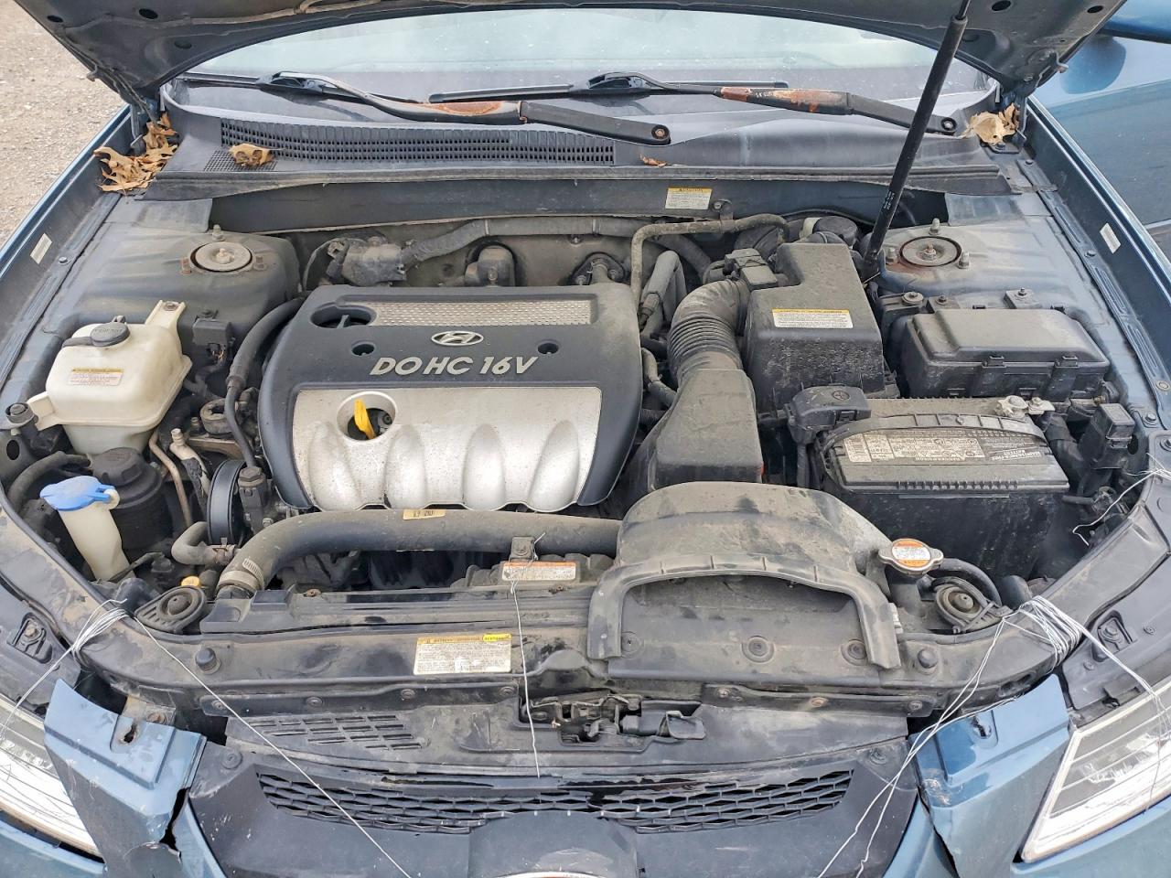 2007 Hyundai Sonata Gls Blue vin: 5NPET46C77H240357