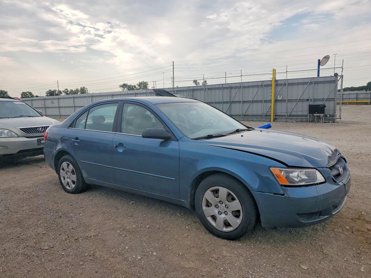2007 Hyundai Sonata Gls Blue vin: 5NPET46C77H240357