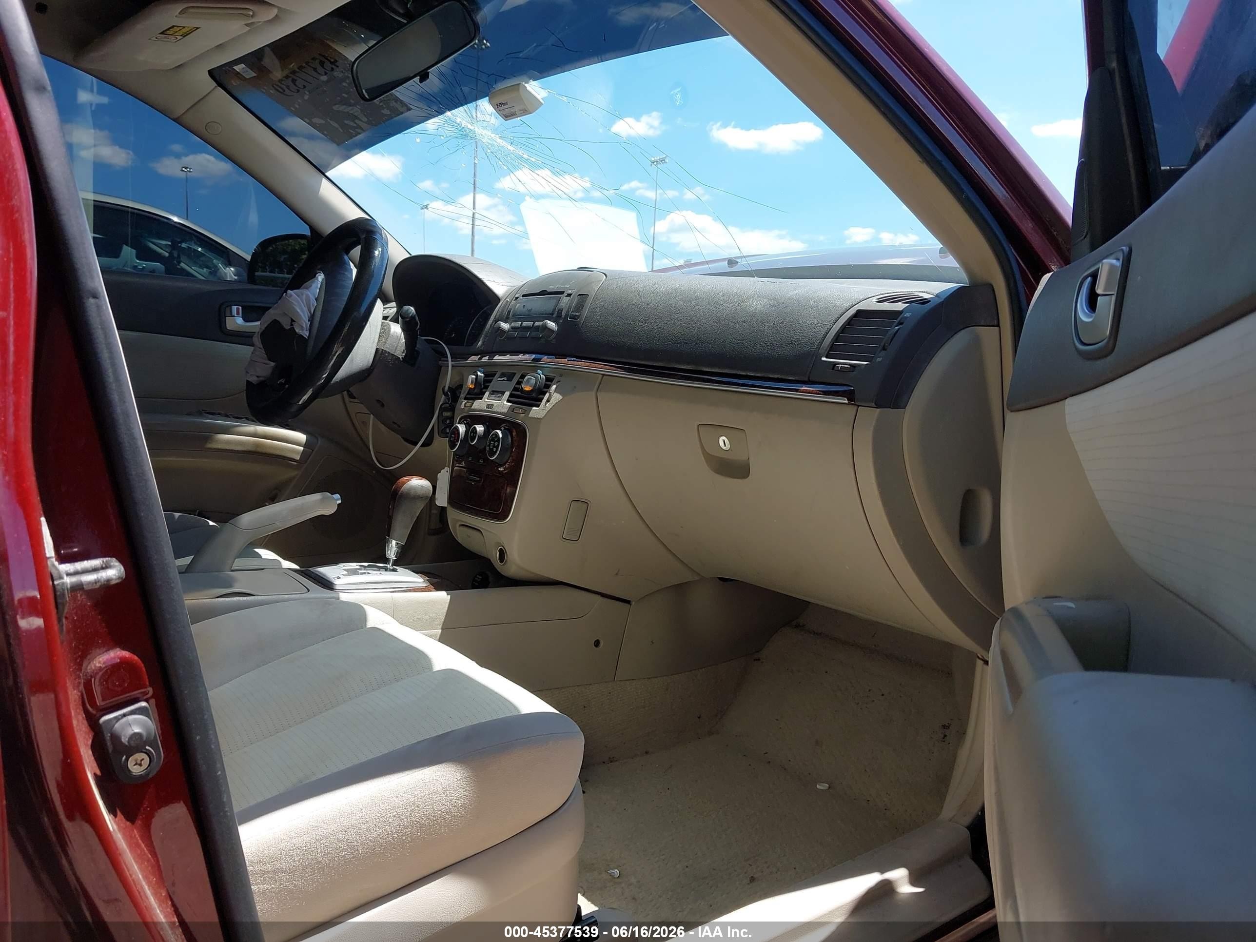 2008 Hyundai Sonata Gls Burgundy vin: 5NPET46C78H301627