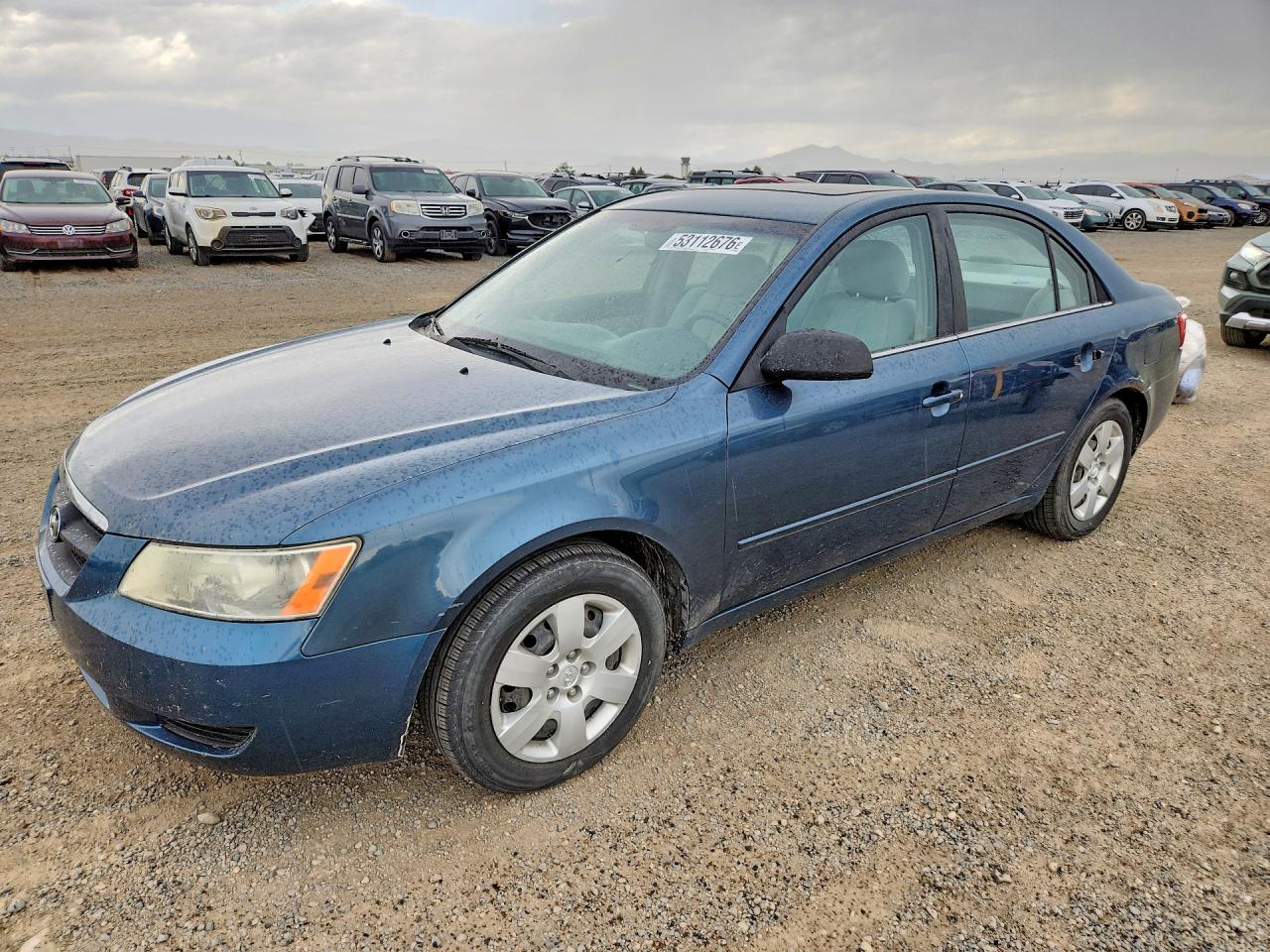 2008 Hyundai Sonata Gls Синий vin: 5NPET46C78H336393