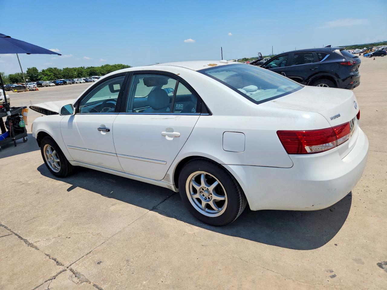 2008 Hyundai Sonata Gls White vin: 5NPET46C78H368874