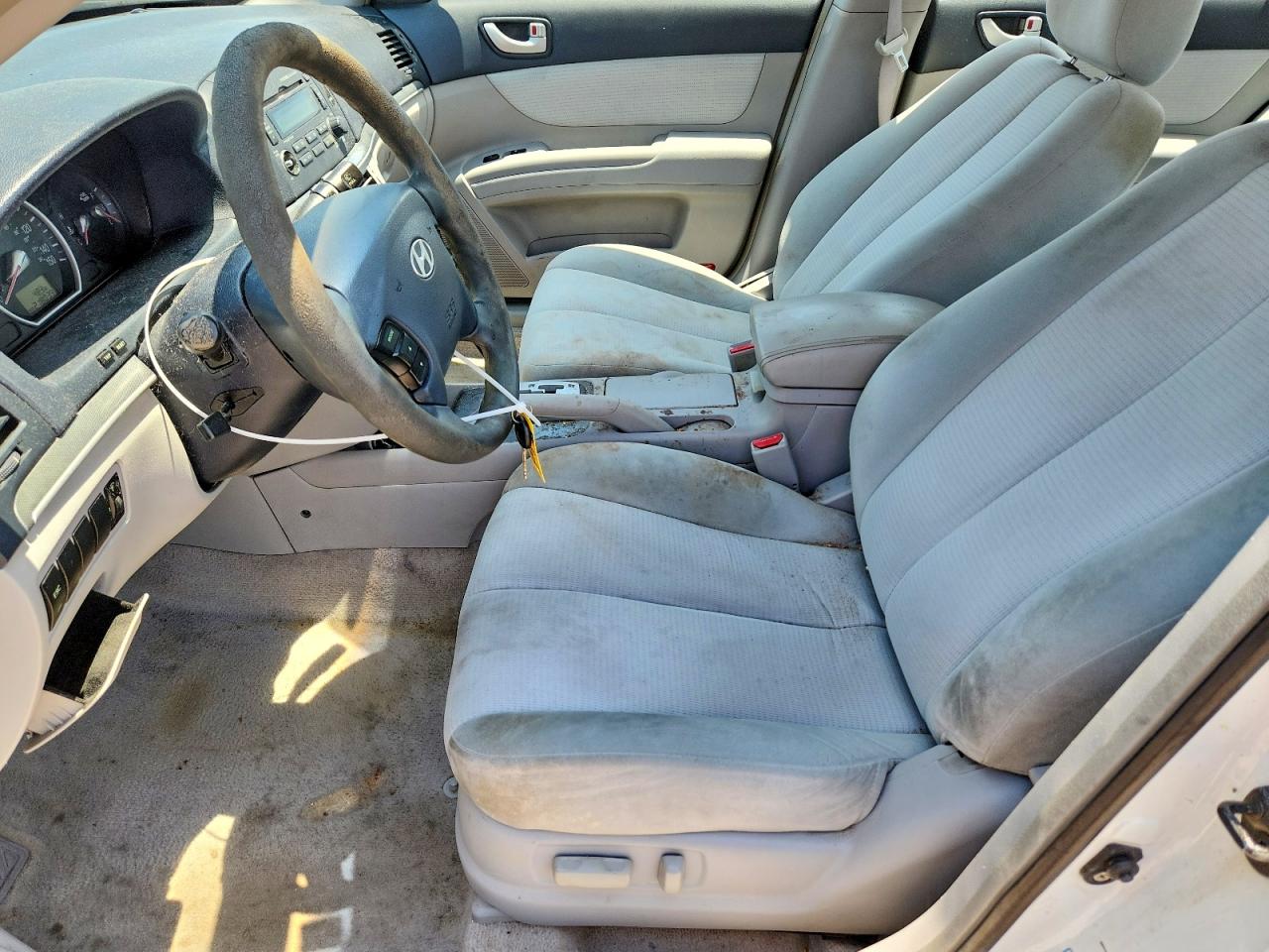 2008 Hyundai Sonata Gls White vin: 5NPET46C78H368874