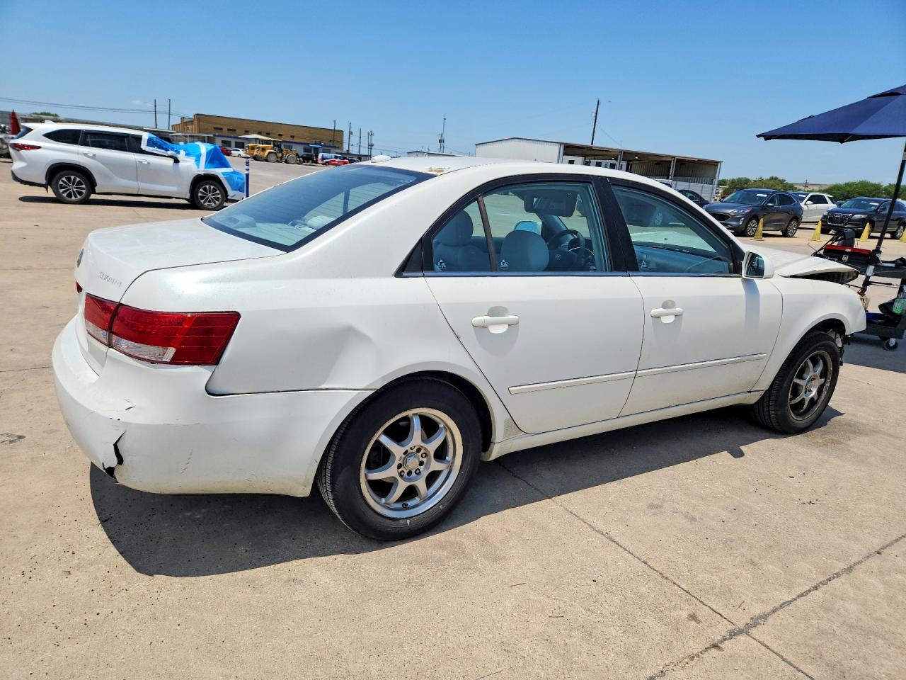 2008 Hyundai Sonata Gls White vin: 5NPET46C78H368874