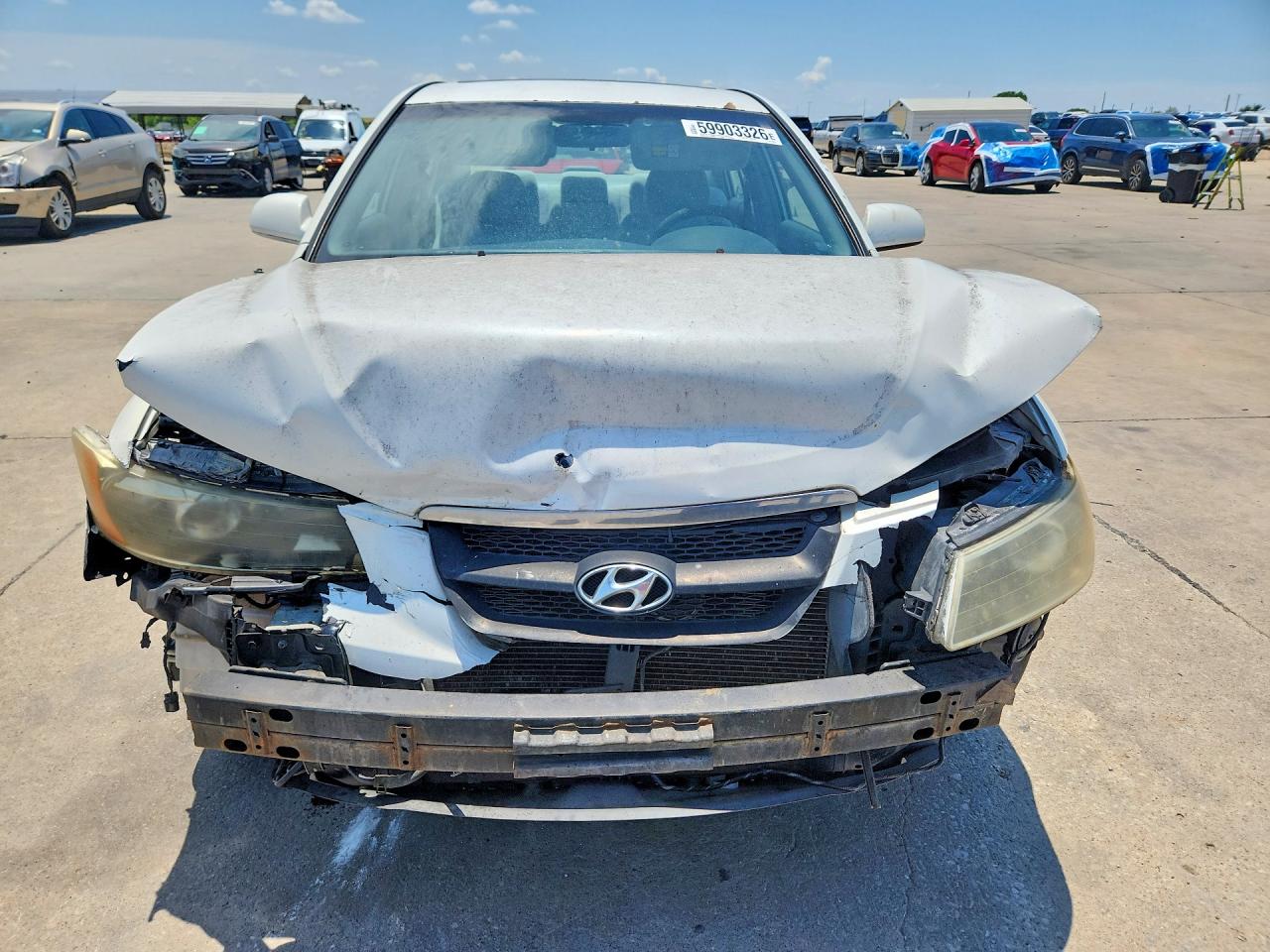 2008 Hyundai Sonata Gls White vin: 5NPET46C78H368874