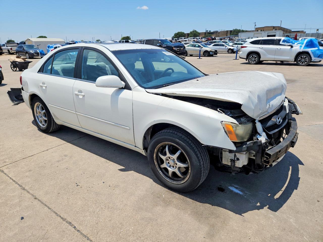 2008 Hyundai Sonata Gls White vin: 5NPET46C78H368874