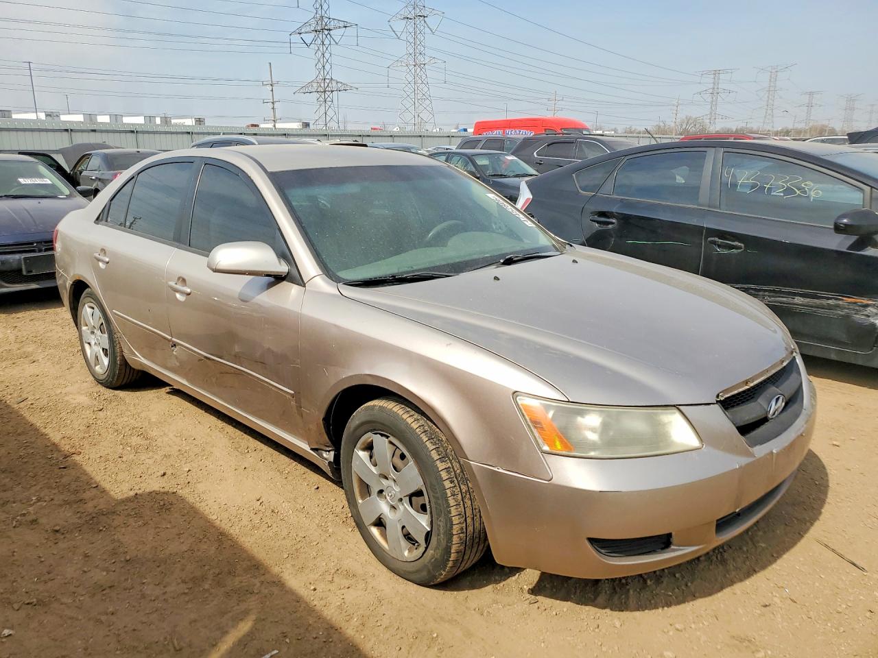 2008 Hyundai Sonata Gls Silver vin: 5NPET46C78H381236