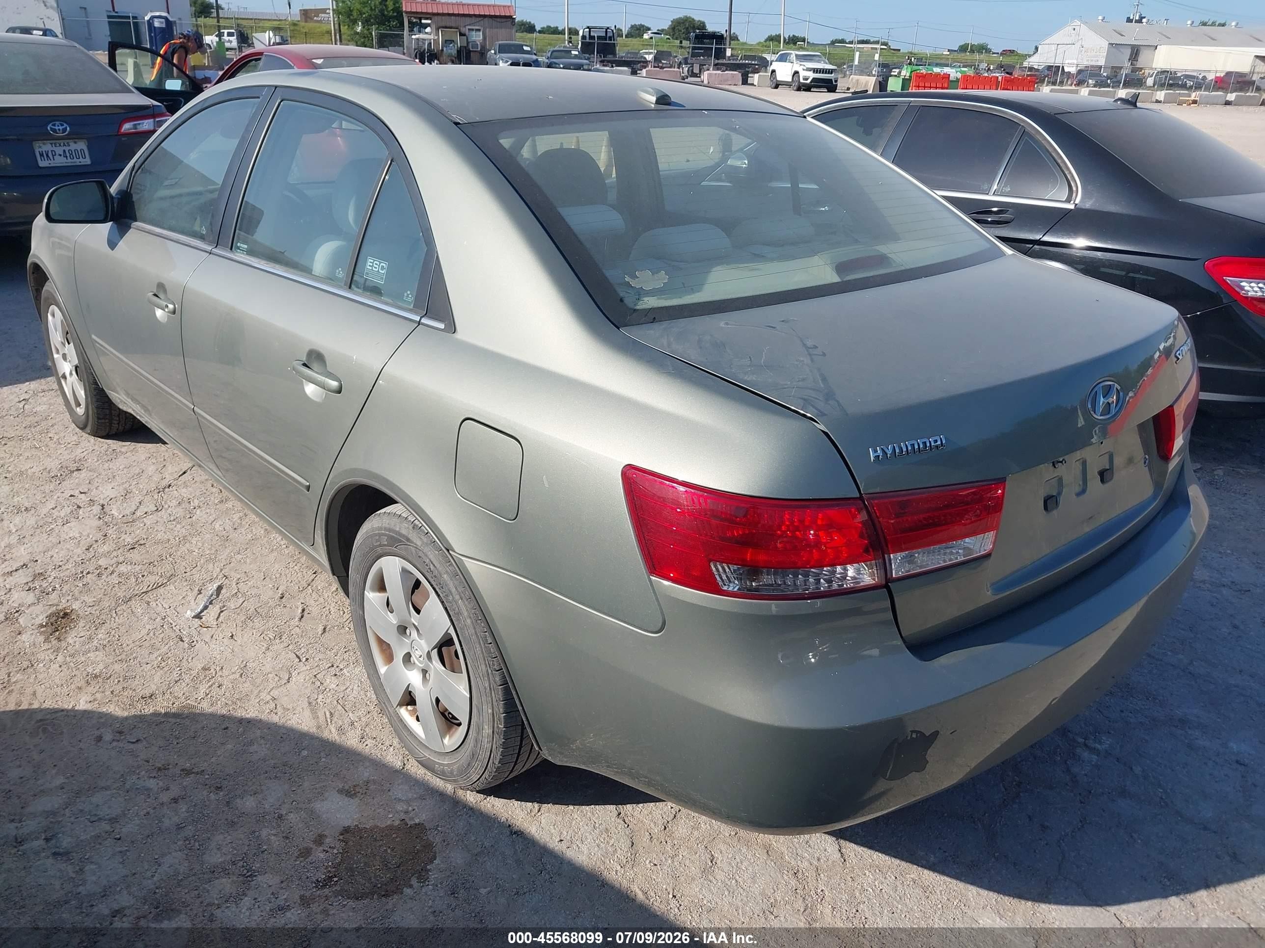 2008 Hyundai Sonata Gls Green vin: 5NPET46C78H386937