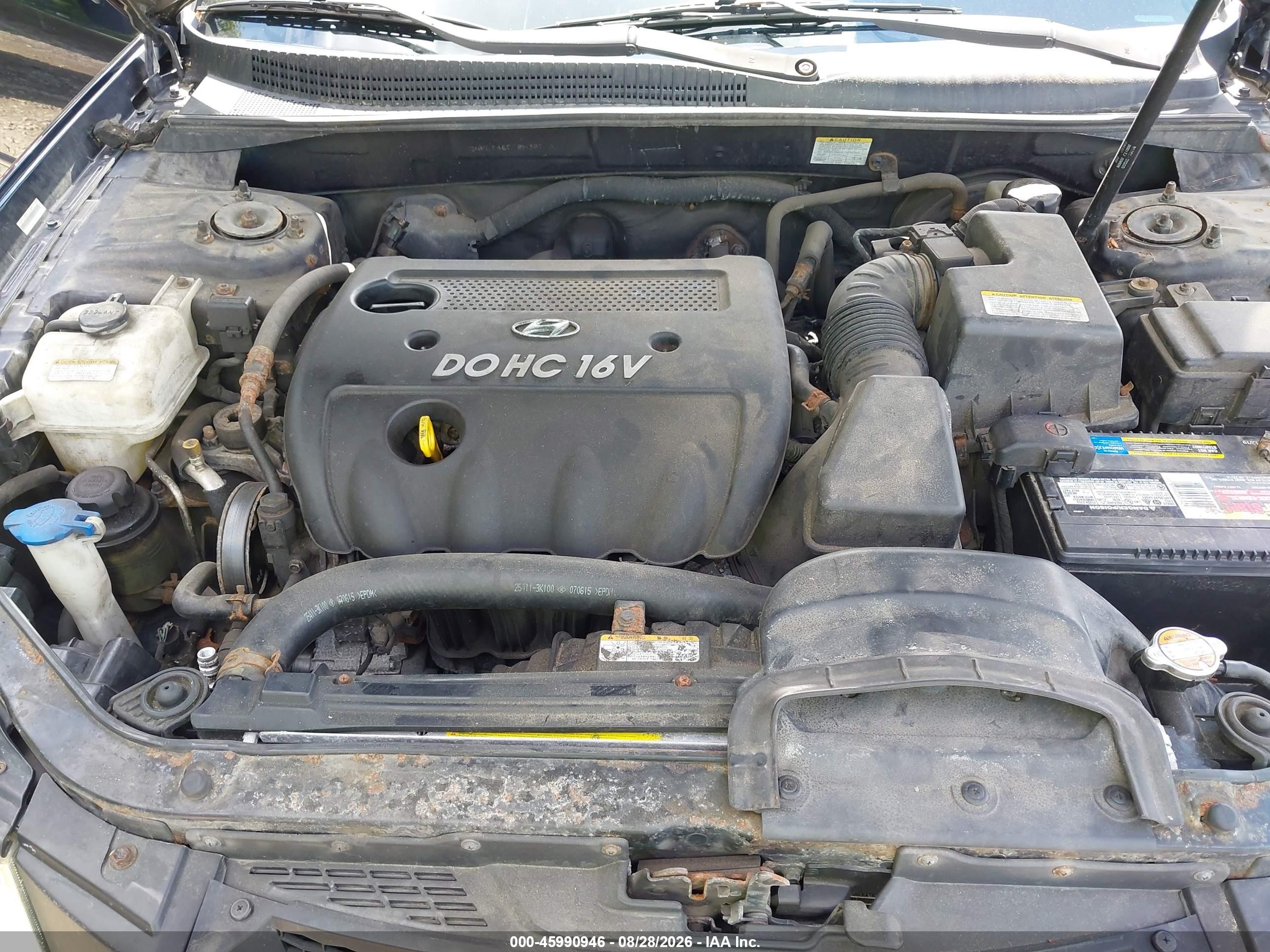 2008 Hyundai Sonata Gls Black vin: 5NPET46C78H387747