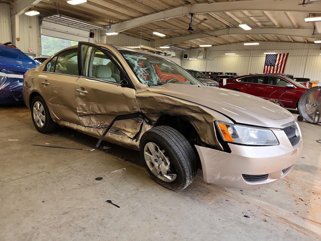 2008 Hyundai Sonata Gls Cream vin: 5NPET46C78H390647