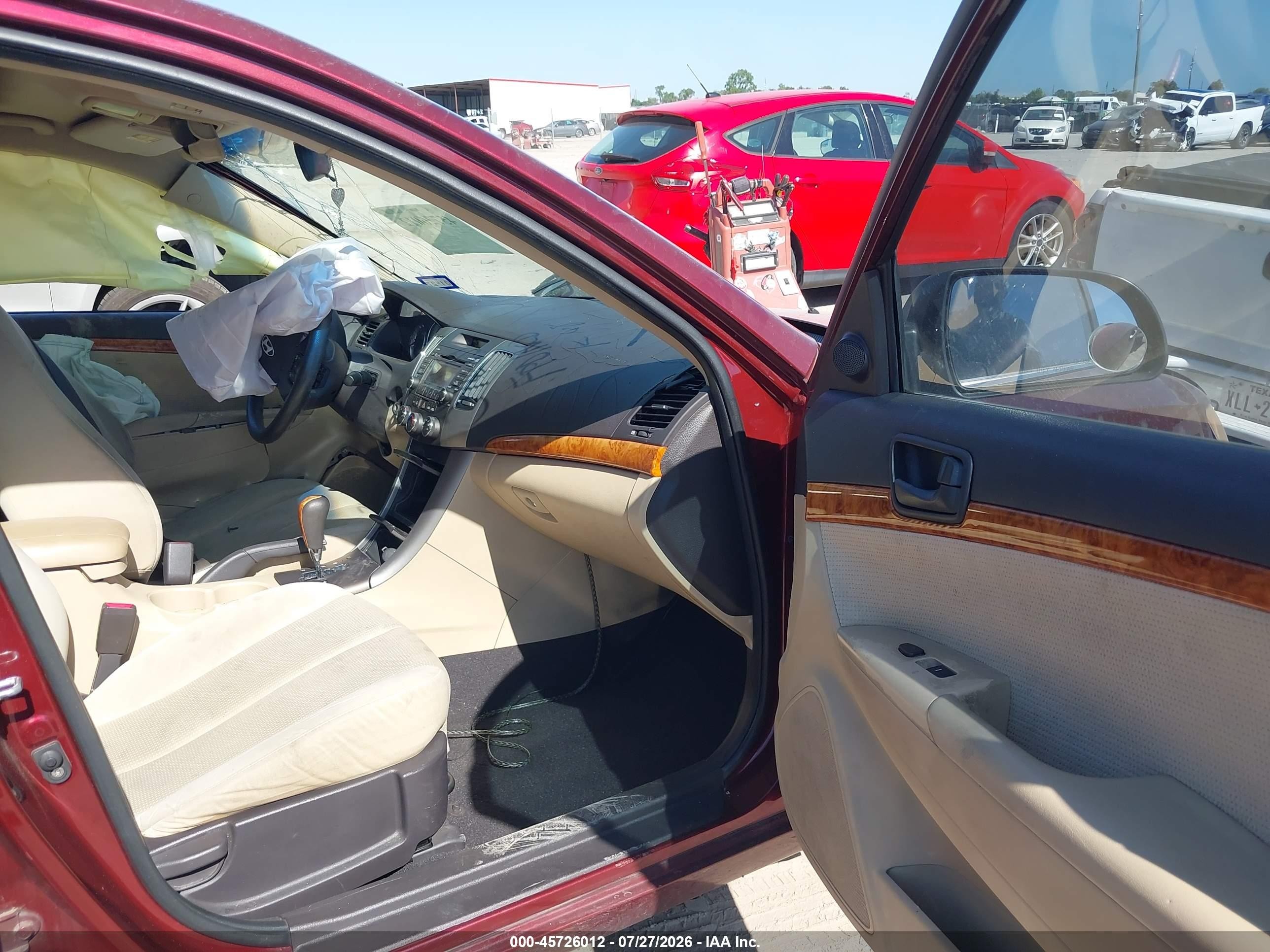 2009 Hyundai Sonata Gls Burgundy vin: 5NPET46C79H407352