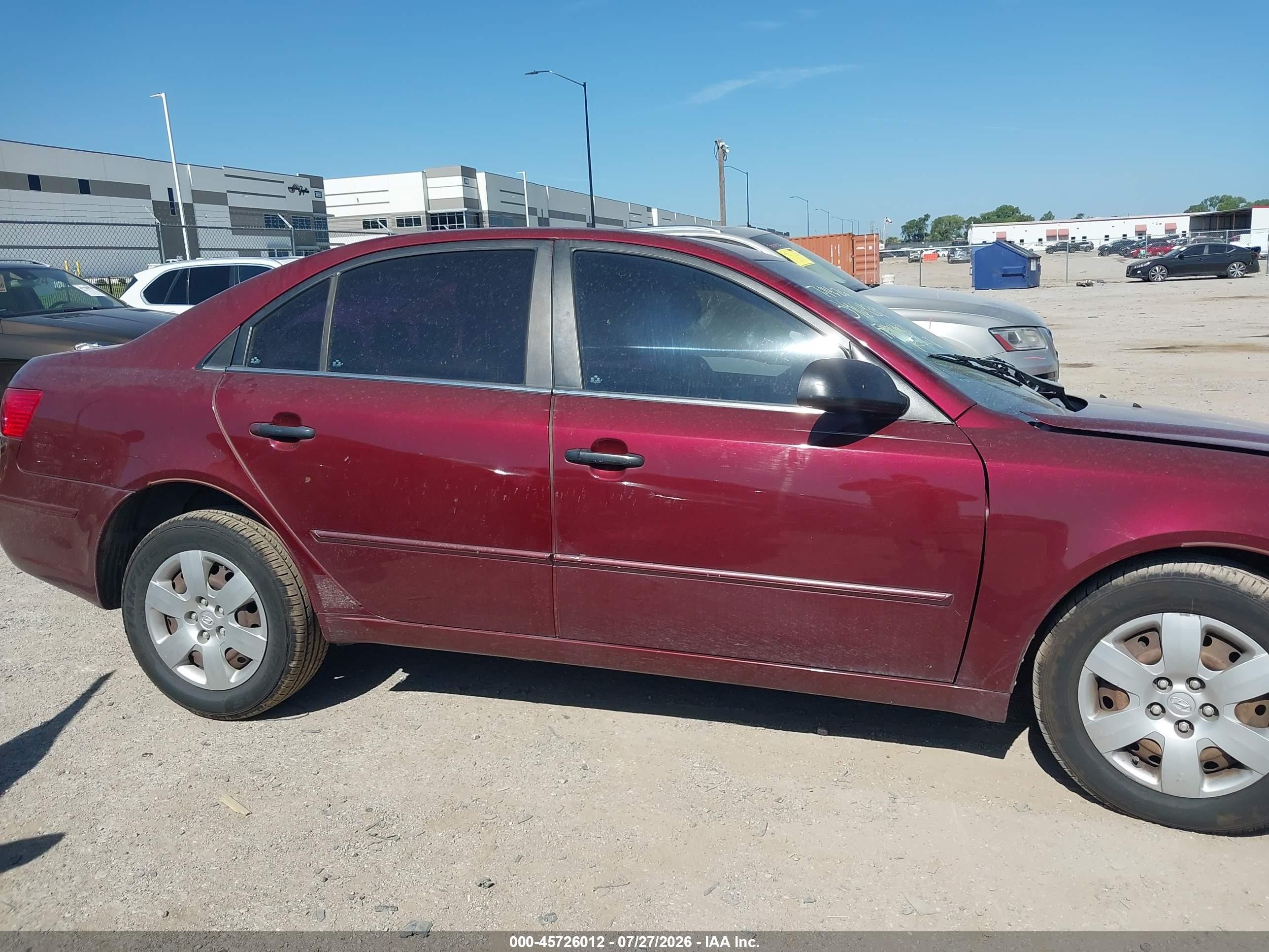 2009 Hyundai Sonata Gls Burgundy vin: 5NPET46C79H407352