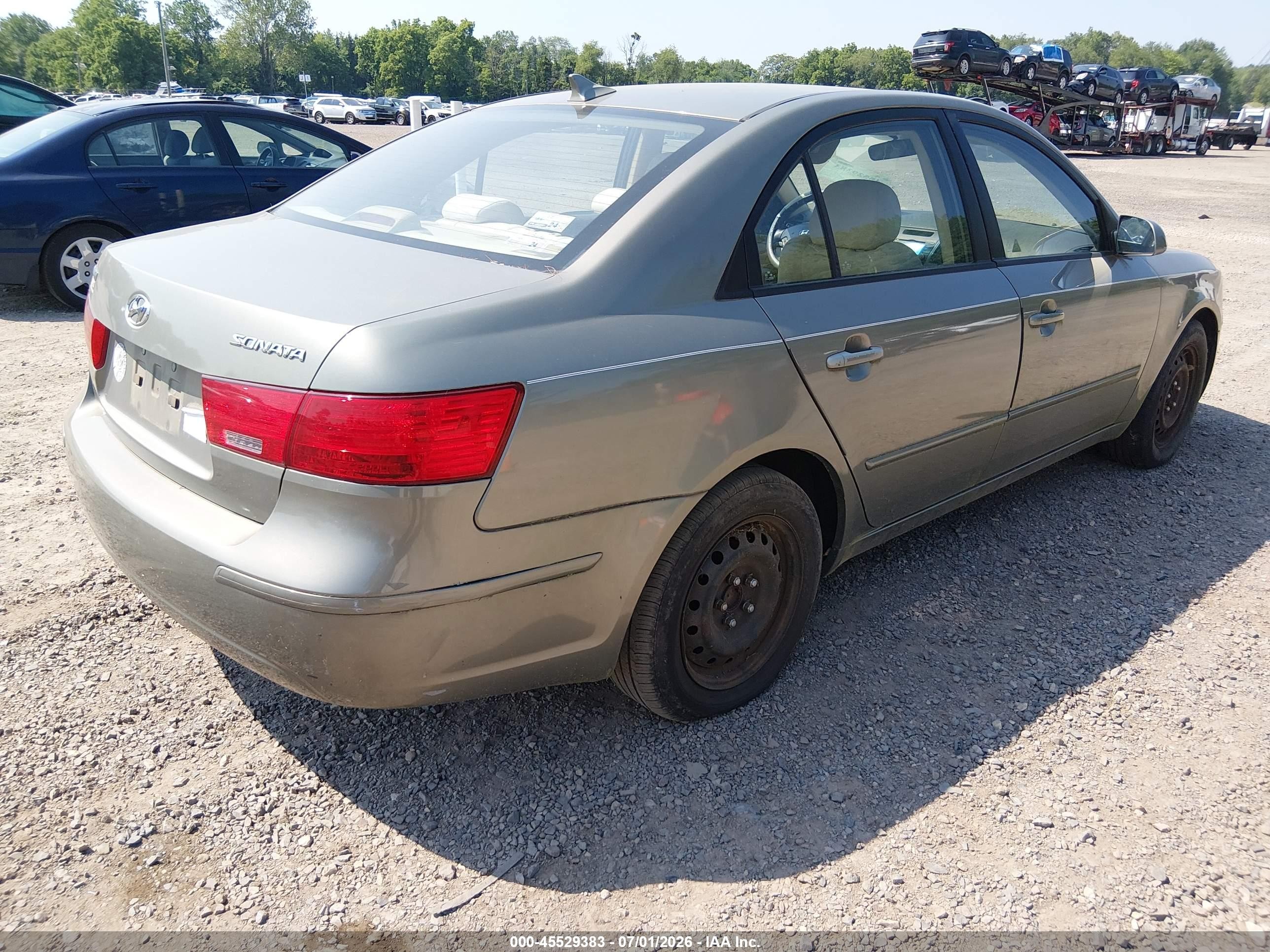 2009 Hyundai Sonata Gls Gray vin: 5NPET46C79H418450