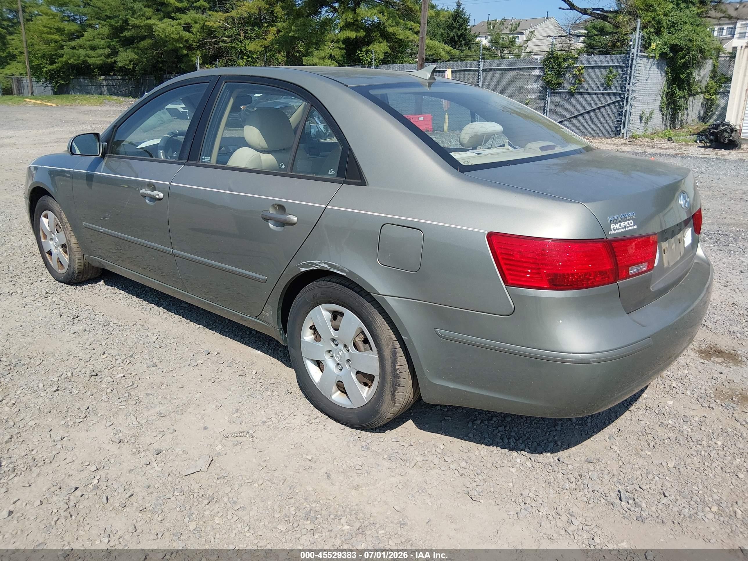 2009 Hyundai Sonata Gls Gray vin: 5NPET46C79H418450