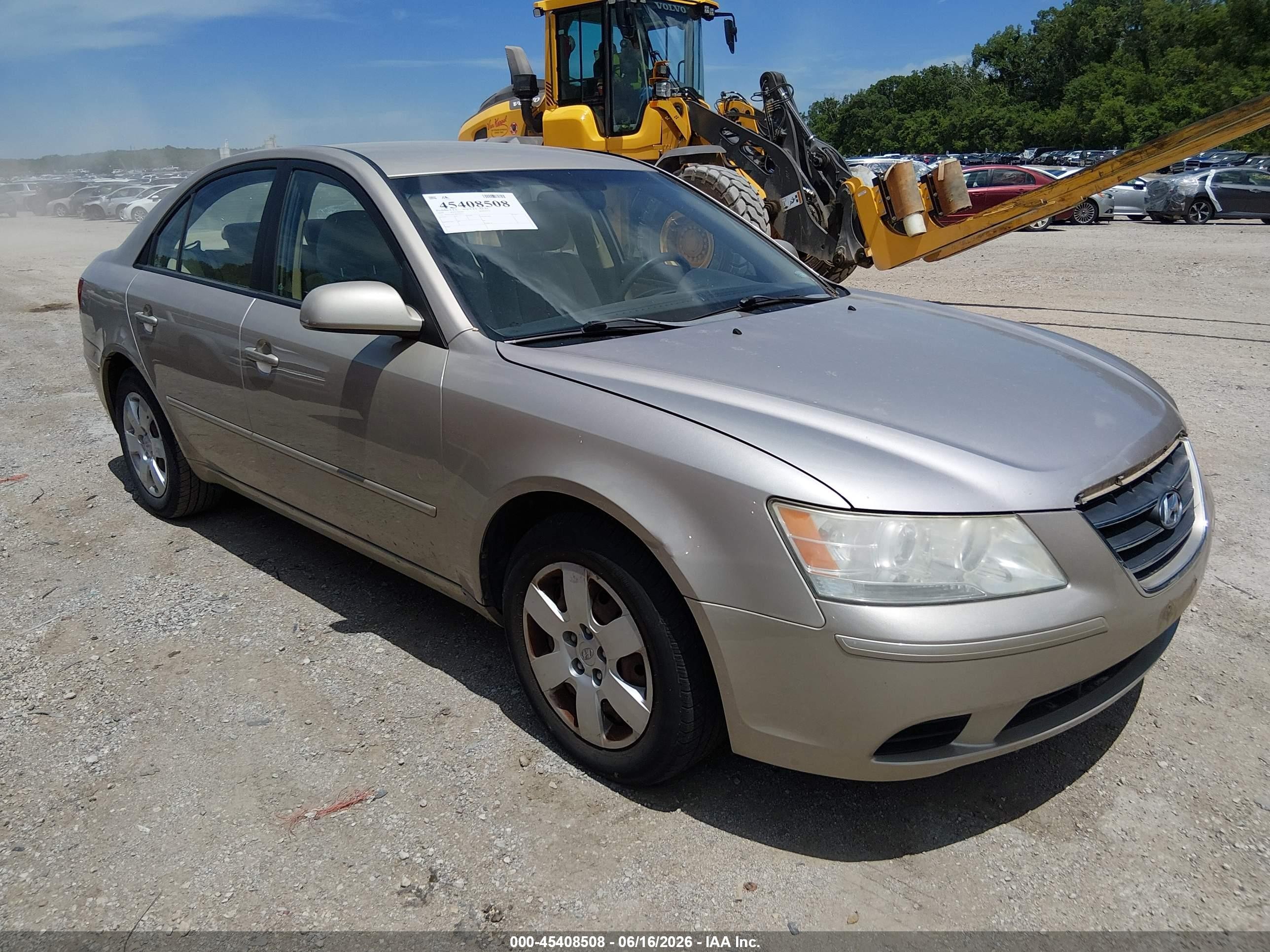2009 Hyundai Sonata Gls Золотой vin: 5NPET46C79H427133